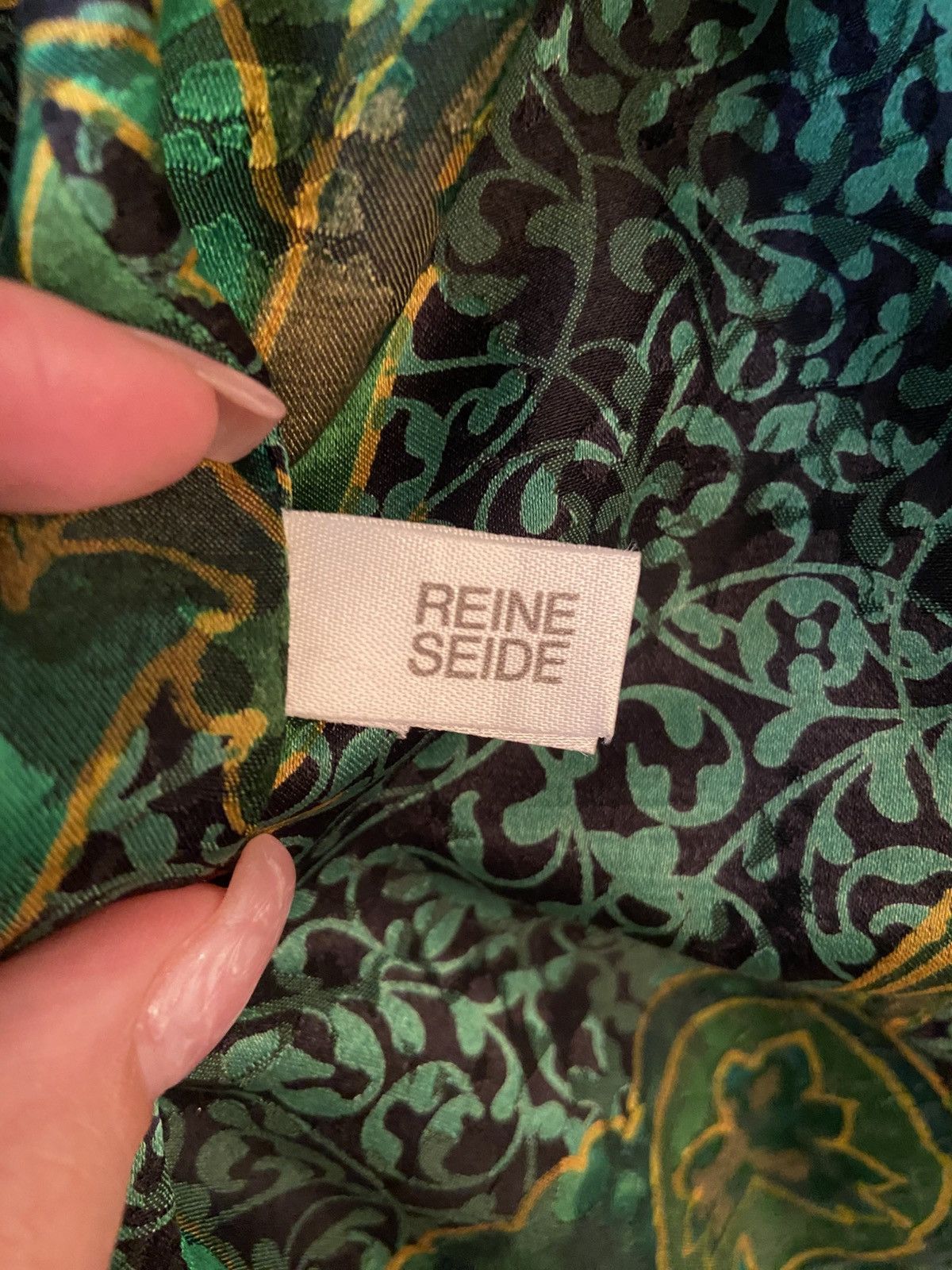 Other Vintage Renate Schuler 100% Silk Embroidered Bomber Jacket Size ONE SIZE - 9 Thumbnail