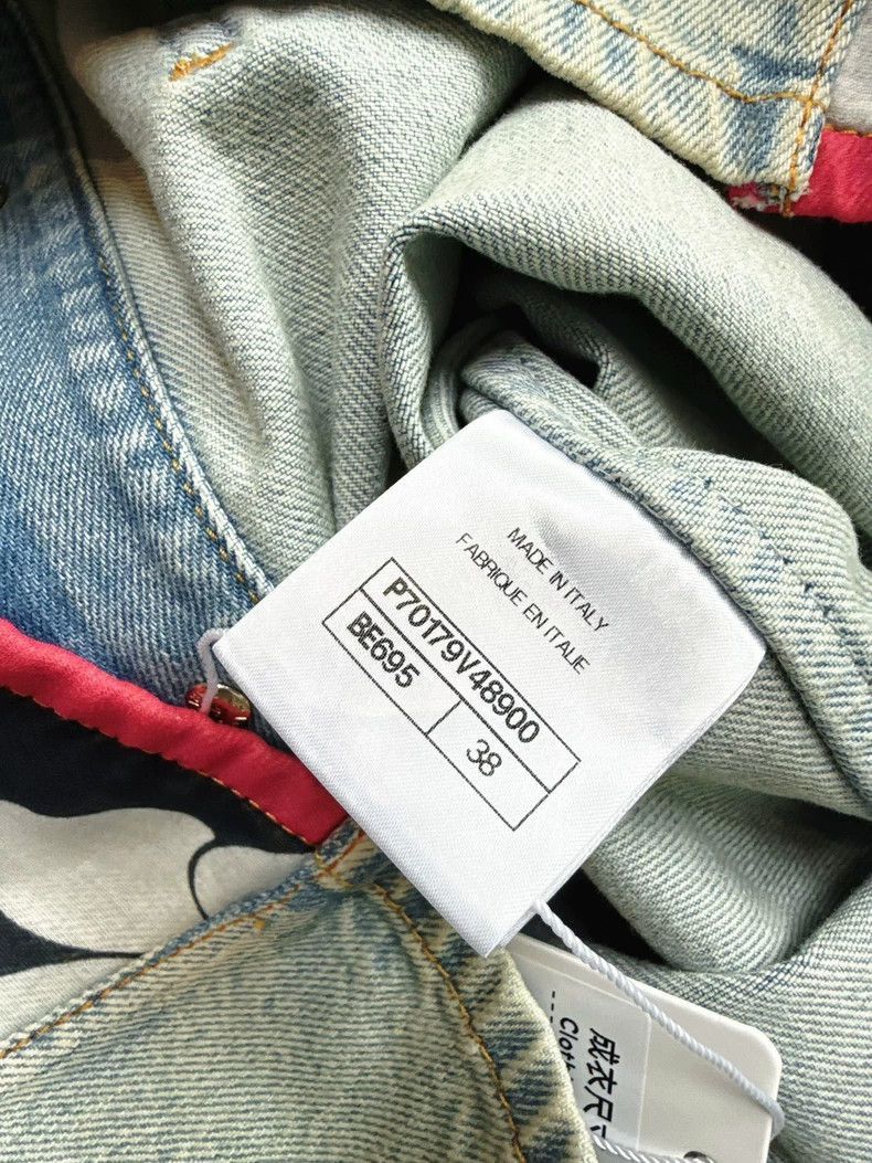 Chanel Chanel 21C Denim Jacket with Camellia Detail Size M / US 6-8 / IT 42-44 - 7 Thumbnail