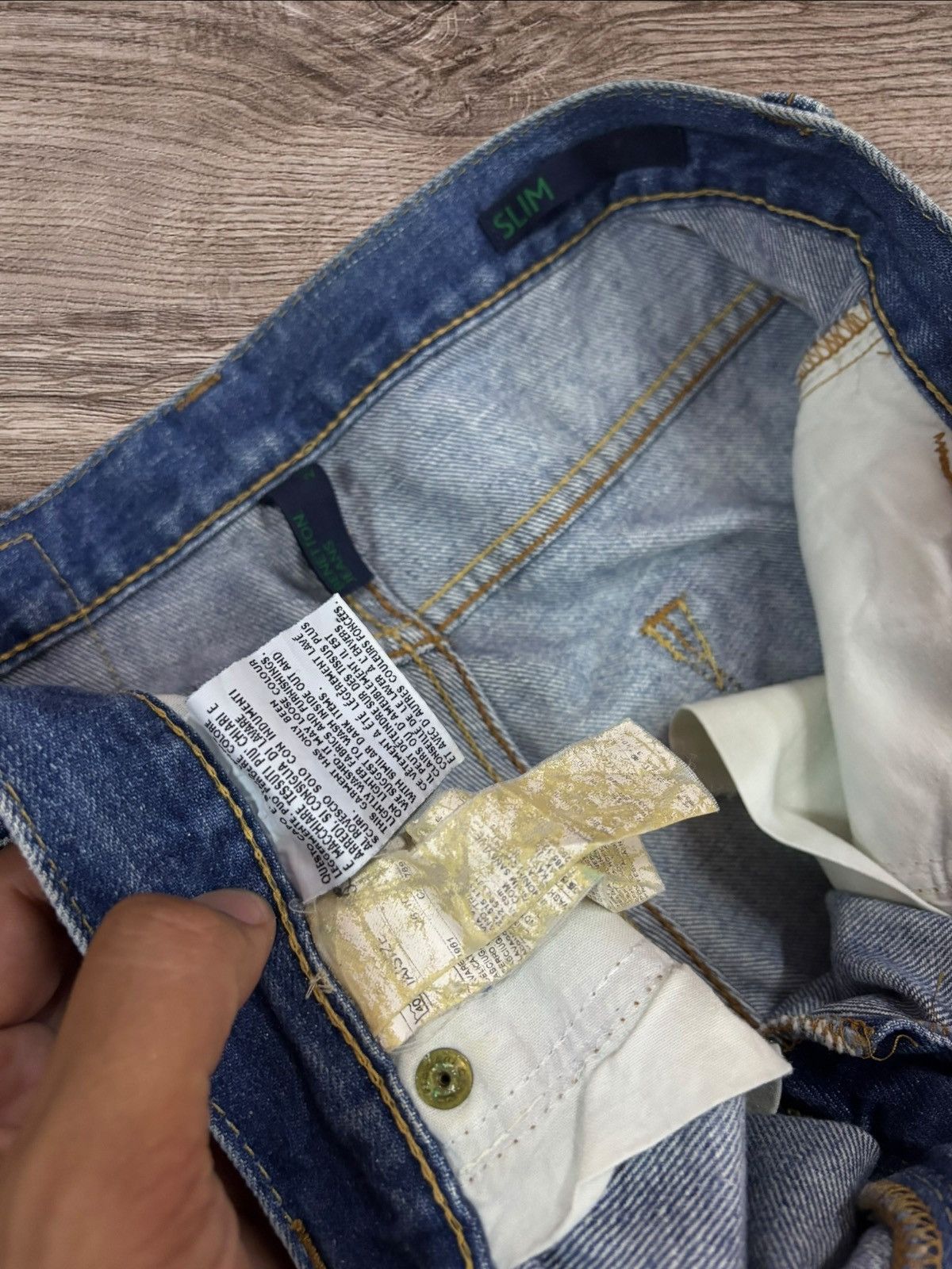 Benetton Benetton Formula 1 Distressed Slim Jeans Size US 30 / EU 46 - 7 Thumbnail