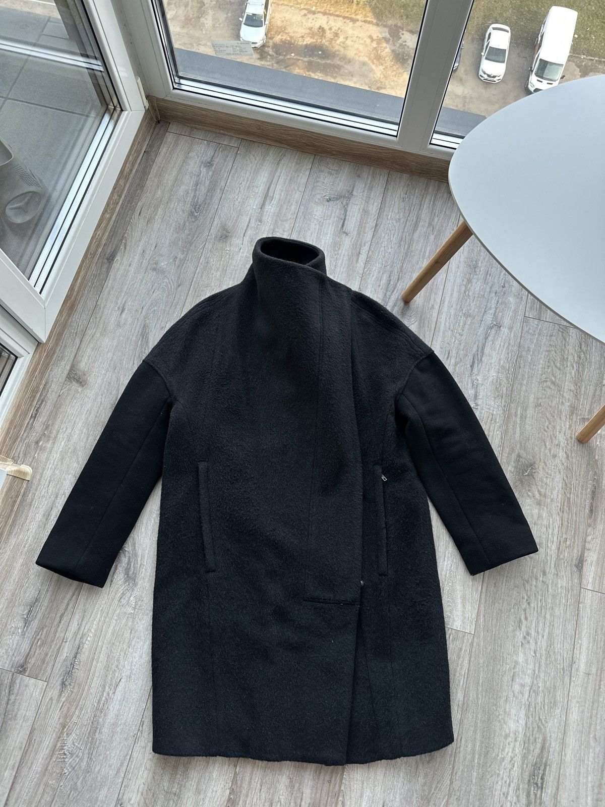Helmut Lang HELMUT LANG Alpaca Coat Pea Jacket Double Breasted 90s Size US S / EU 44-46 / 1 - 12 Thumbnail