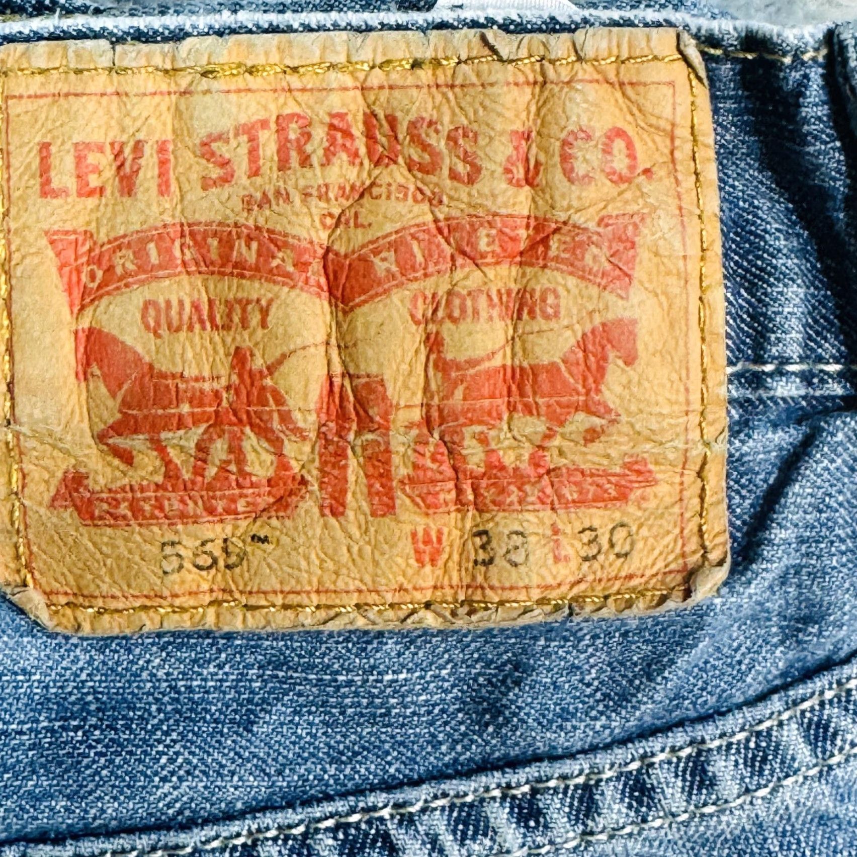 Levi's Levi's 569 Shorts Mens 38 Blue Bermuda Distressed 5-Pocket Zip Fly Raw Hem 8in Inseam Casual Summer Vintage: No Size US 38 / EU 54 - 6 Thumbnail