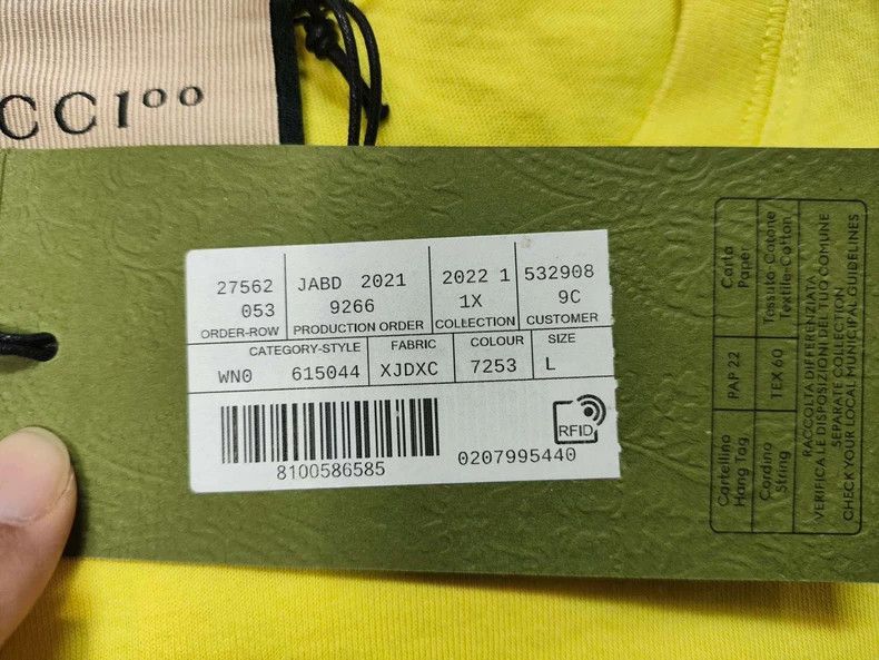 Gucci GucciLemon yellow logo short sleeves 2503-Nextarrow Size US L / EU 52-54 / 3 - 6 Thumbnail