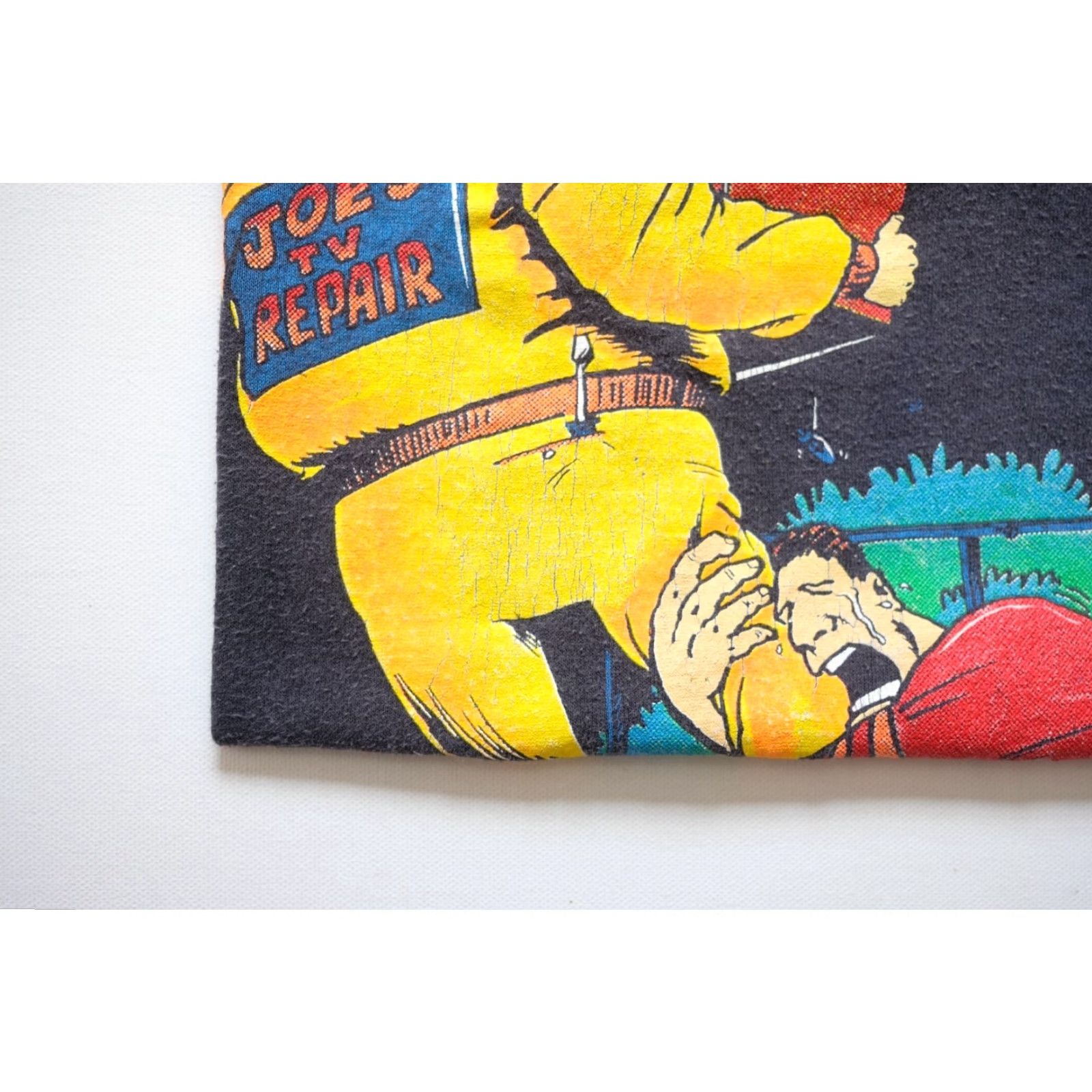 NFL VINTAGE 90s FOOTBALL SEASON NIGHTMARES 1991 BLACK T-SHIRT SZ M NFL Men Short Sleeve Crew Neck Cotton Size US M / EU 48-50 / 2 - 5 Thumbnail