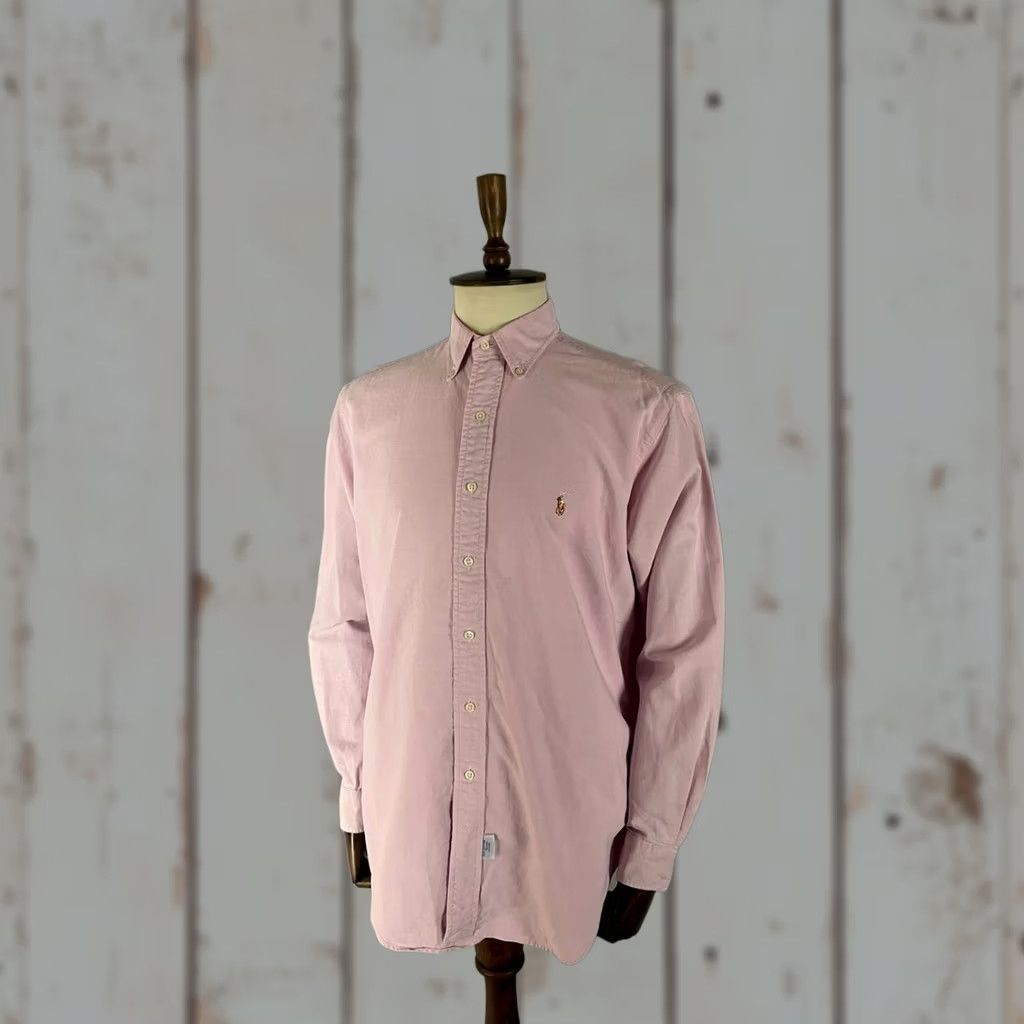 Polo Ralph Lauren Polo Ralph Lauren Shirt Mens 34 Pink Casual Size Cotton Long Sleeve Button Size US S / EU 44-46 / 1 - 1 Thumbnail