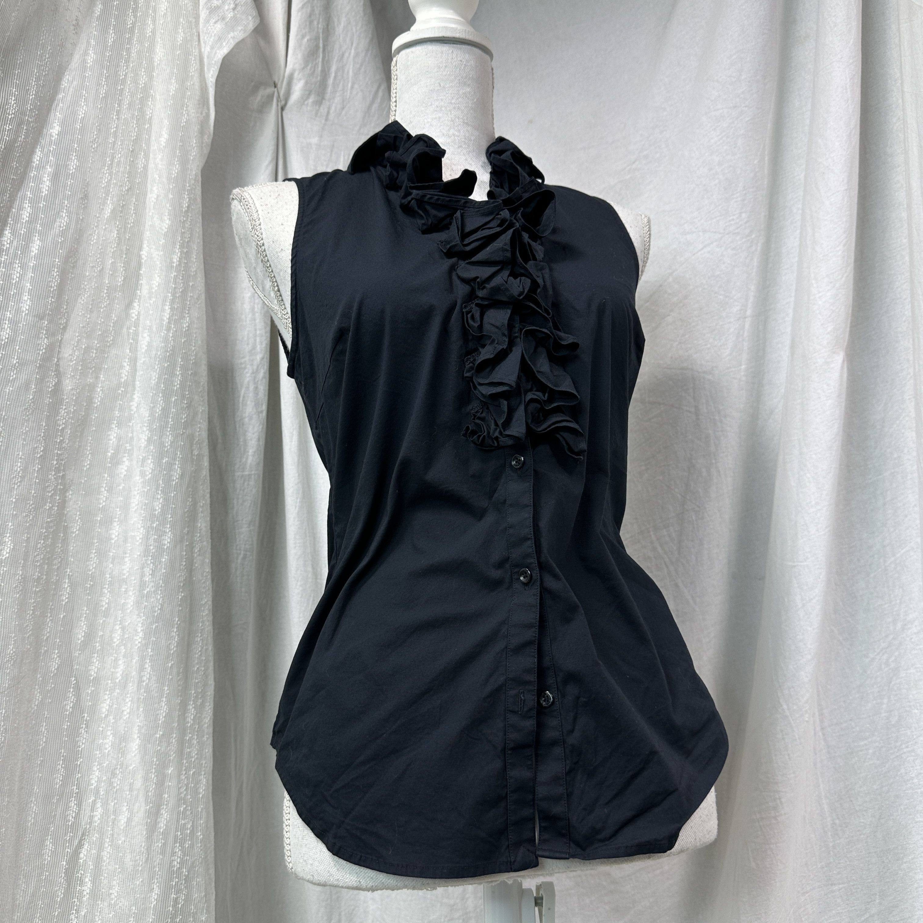 Ralph Lauren Vintage Avant Garde Old Money Ruffled Ralph Lauren Shirt Y2K Size XS / US 0-2 / IT 36-38 - 5 Thumbnail