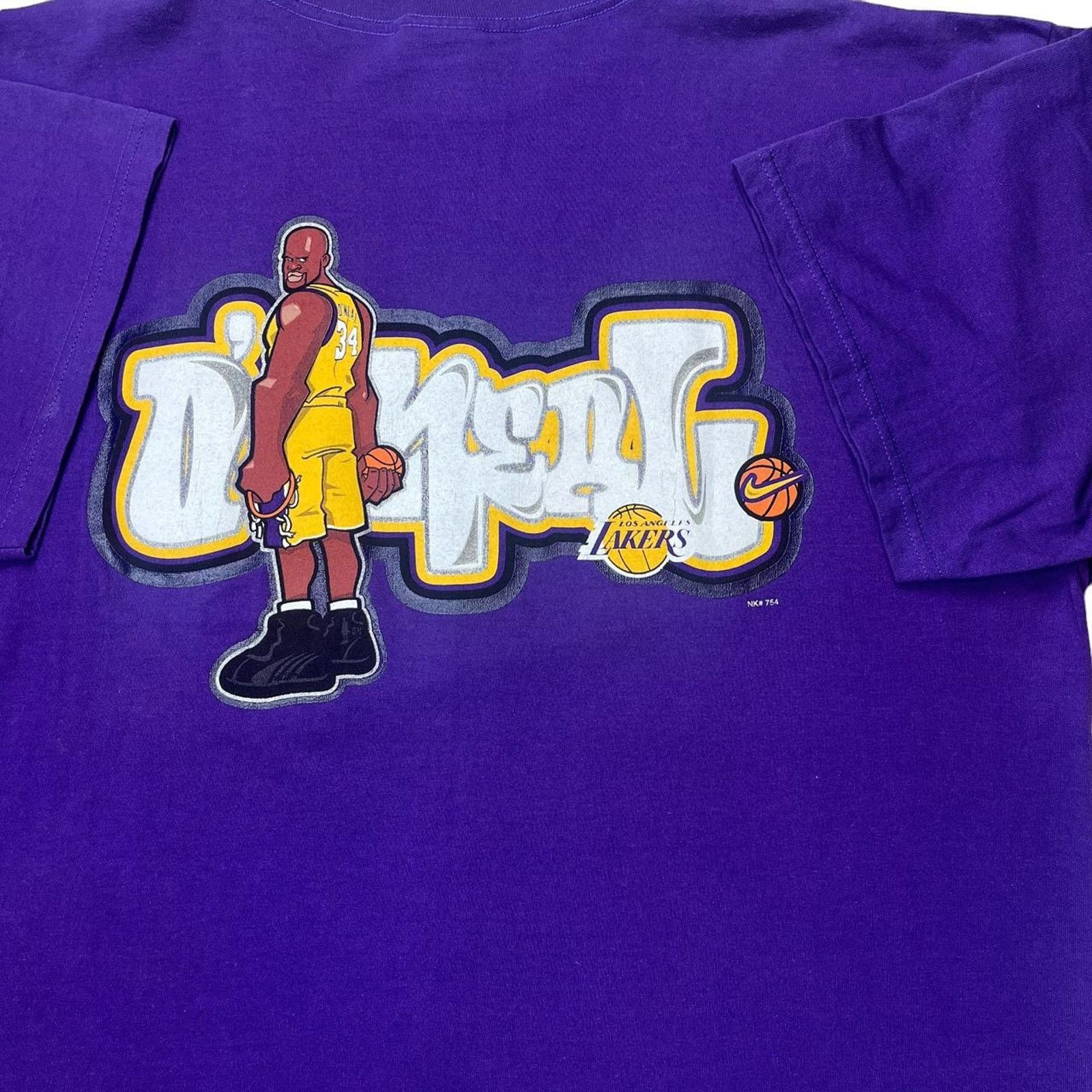 Nike Vintage Nike x Shaq Lakers Shirt Size US XL / EU 56 / 4 - 5 Thumbnail