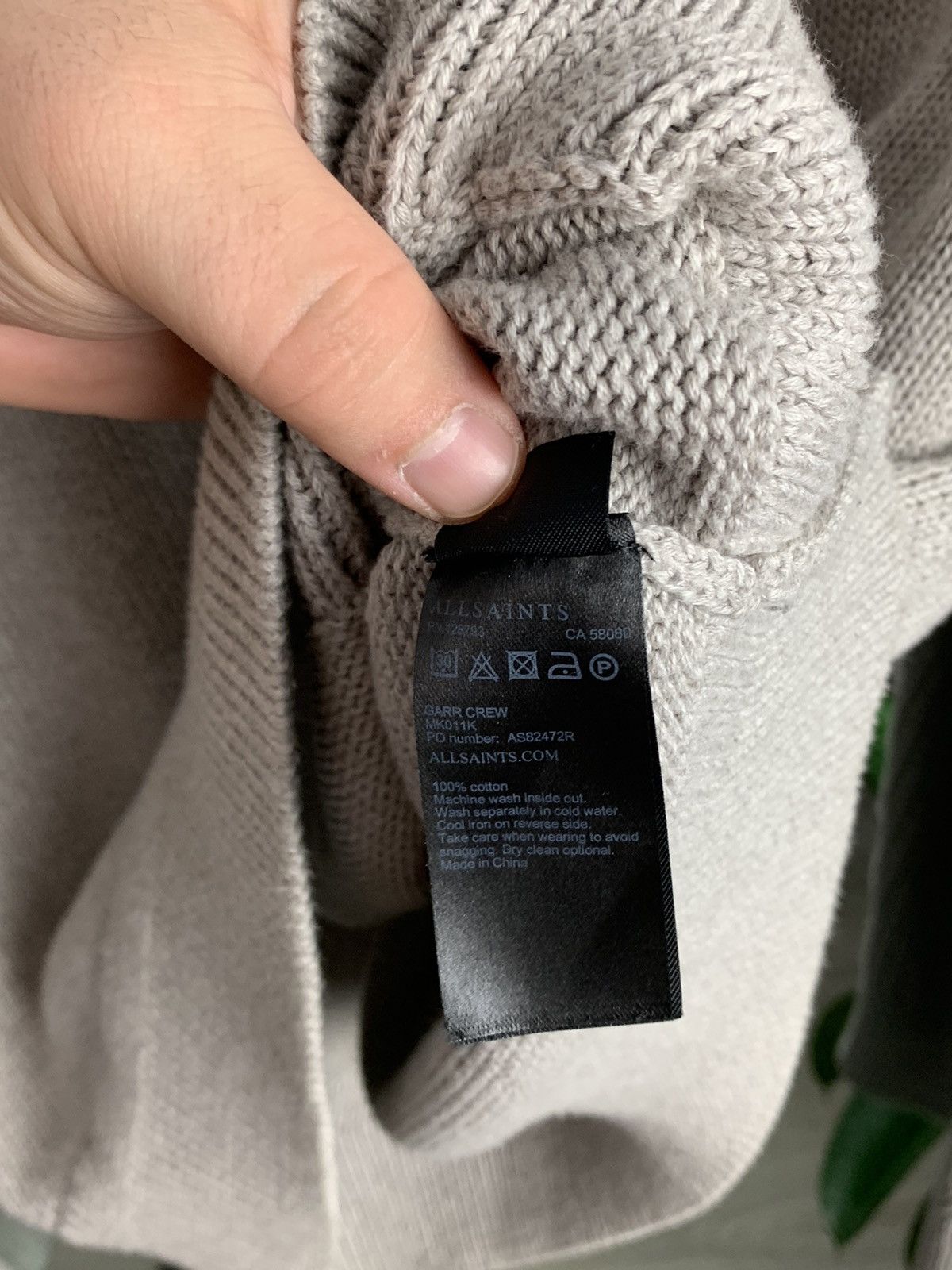 Allsaints Allsaints Cable Knit Sweater Avantgarde Knit Size L Size US L / EU 52-54 / 3 - 9 Thumbnail