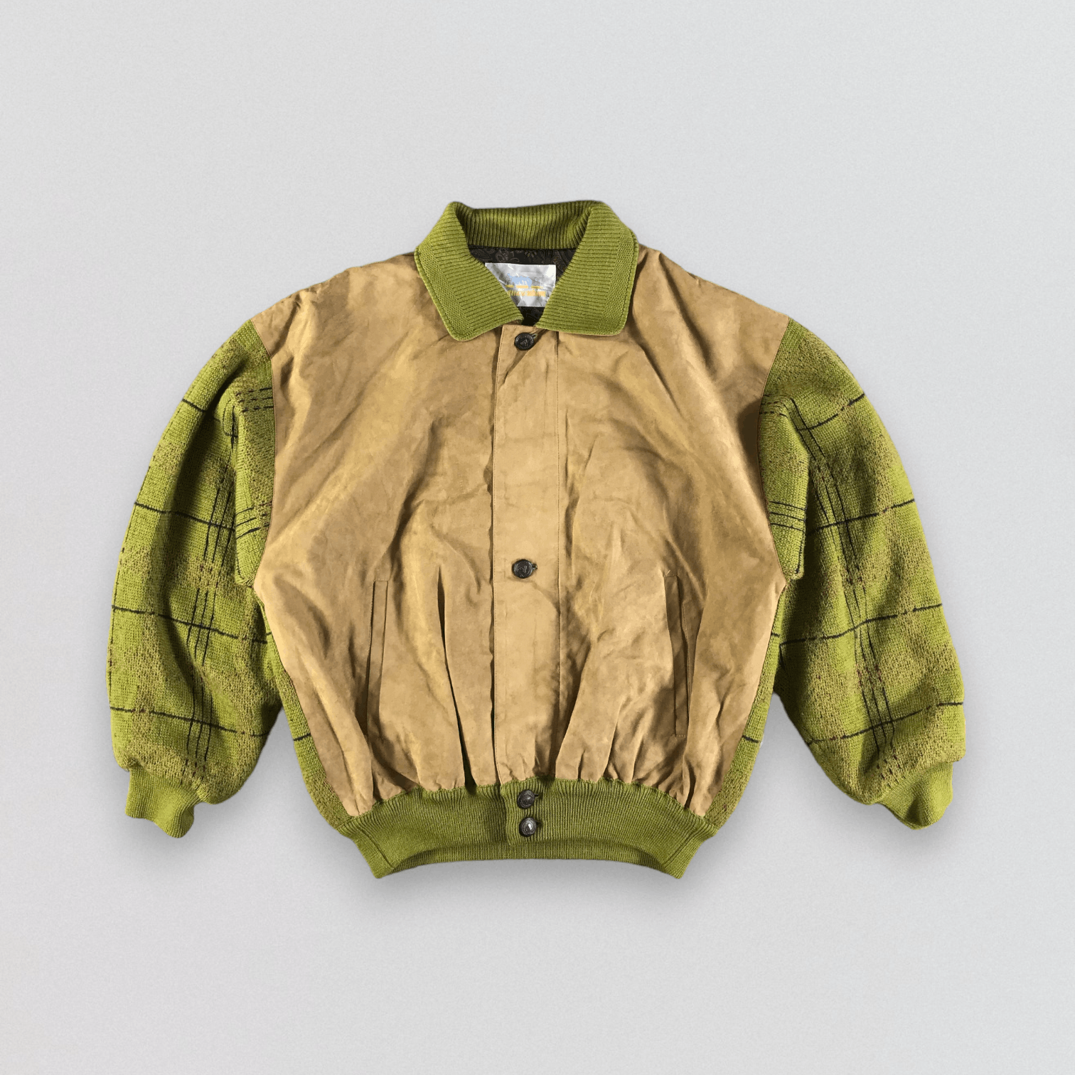 Vintage Aquascutum Bomber Wool Leather Jacket