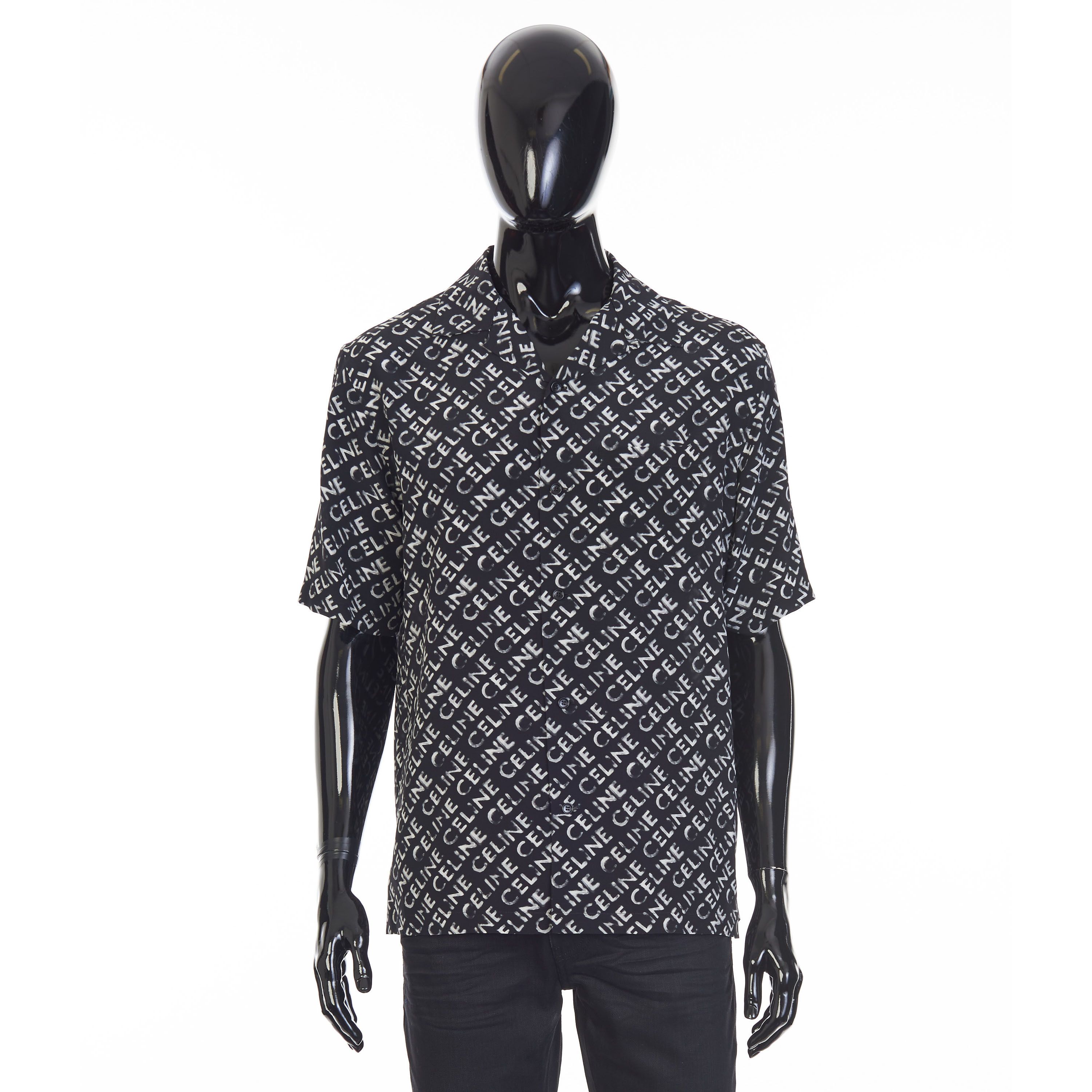 トップス celine 21ss LOOSE HAWAIIAN SHIRT CELINE 21SS Loose Hawaiian Shirt In Viscose Short Sleeve