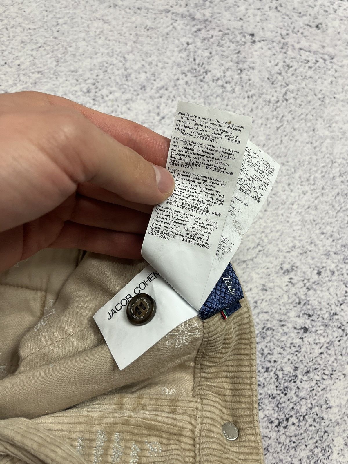 Designer × Jacob Cohen Jacob Cohen Women’s Corduroy Beige Luxury Hand Made Pants Size 25" / US 0 / IT 36 - 16 Thumbnail