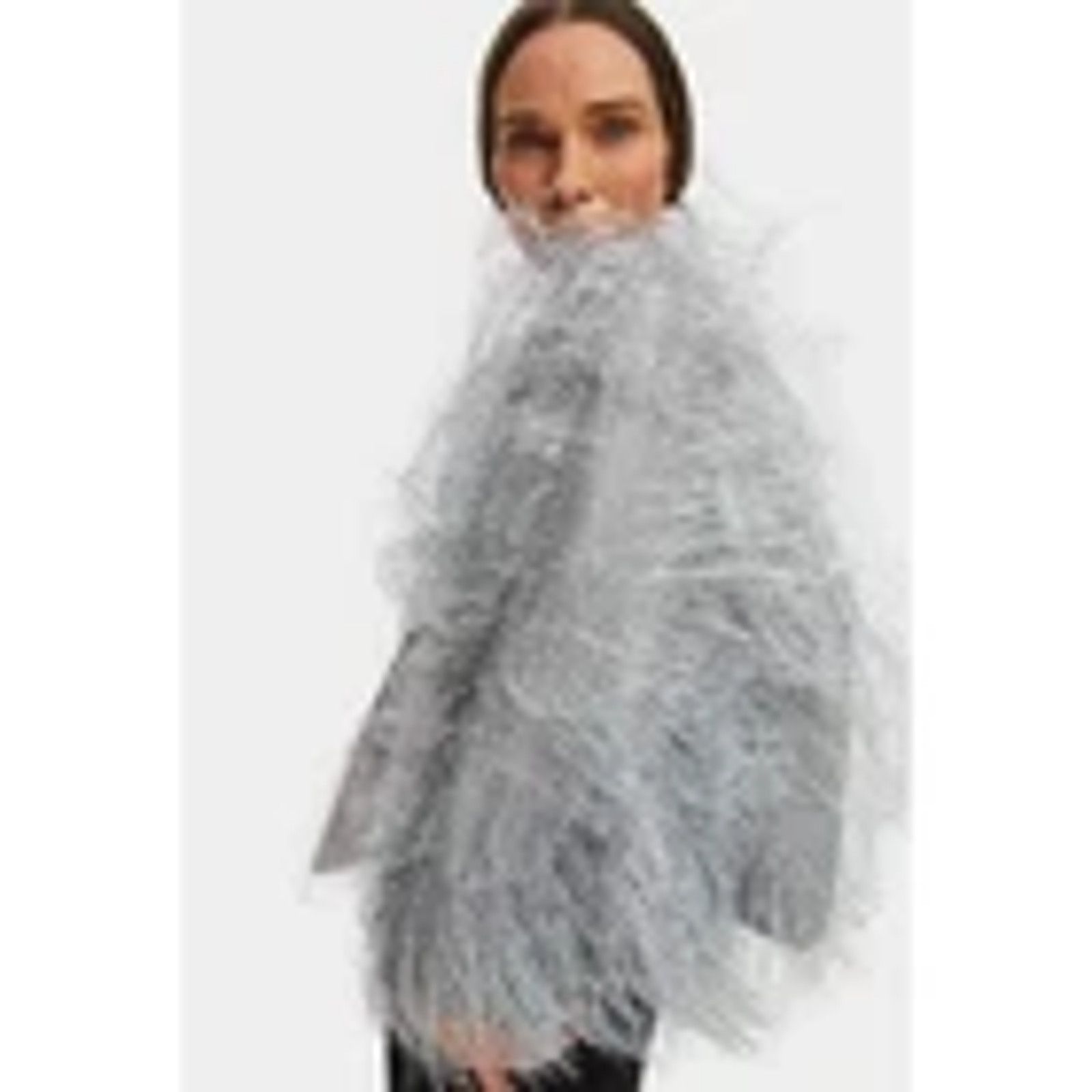 Sleeper NWT Sleeper Disco Metallic Fringe Jacket Silver (L-XL) Size L / US 10 / IT 46 - 2 Thumbnail