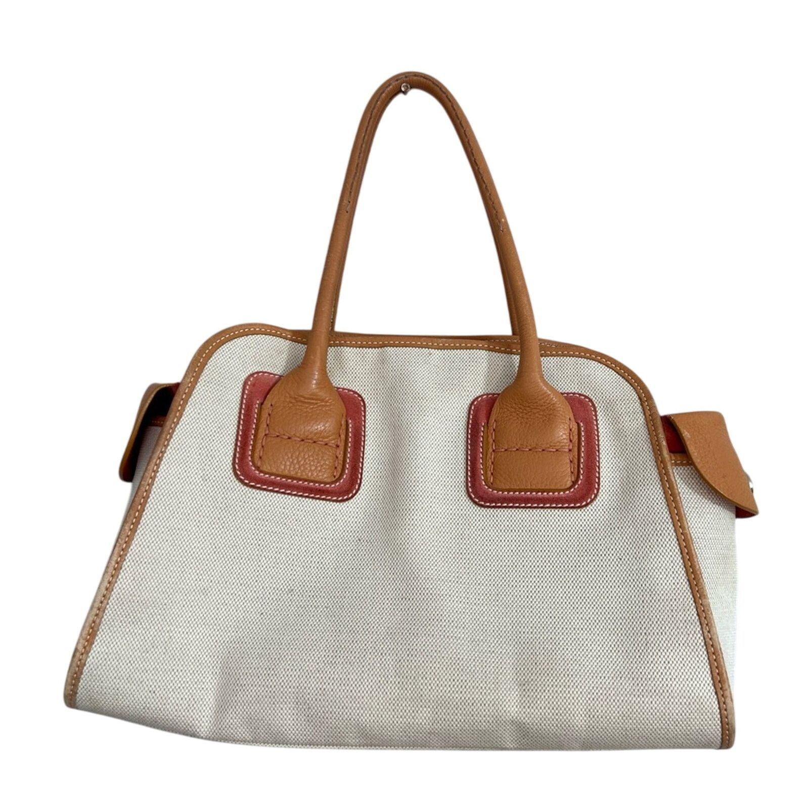 Hogan HOGAN Leather And Canvass Satchel Bag Made in Italy Size ONE SIZE - 1 Thumbnail