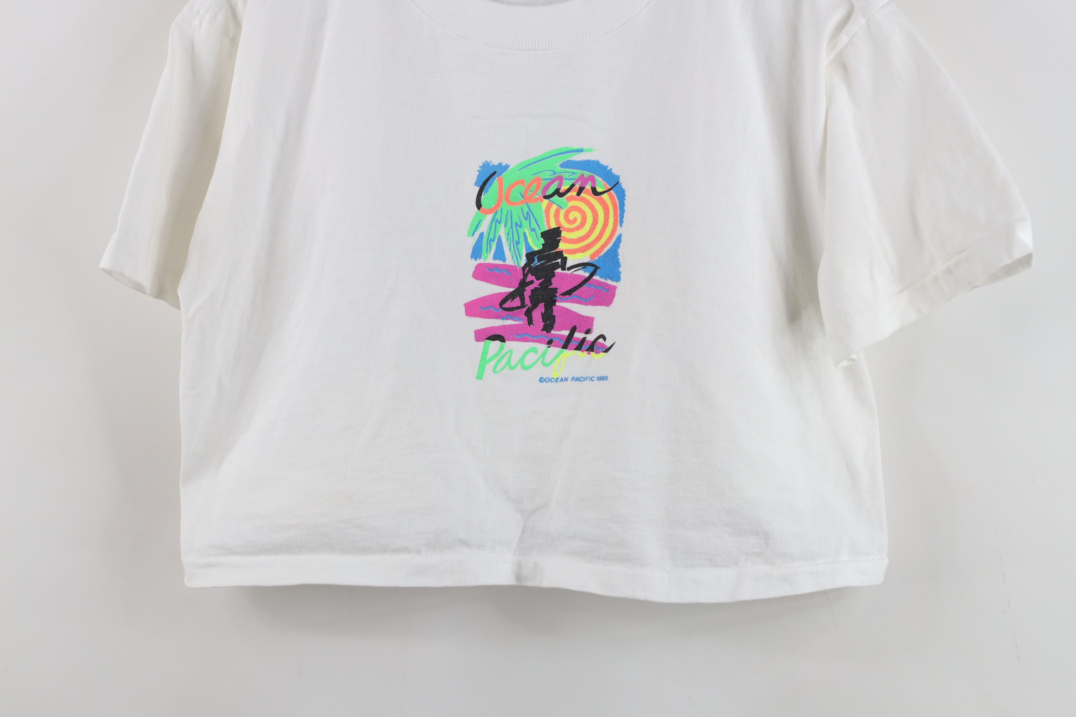 Ocean Pacific Vintage 80s Ocean Pacific Surfing Short Sleeve T-Shirt USA Size ONE SIZE - 3 Thumbnail