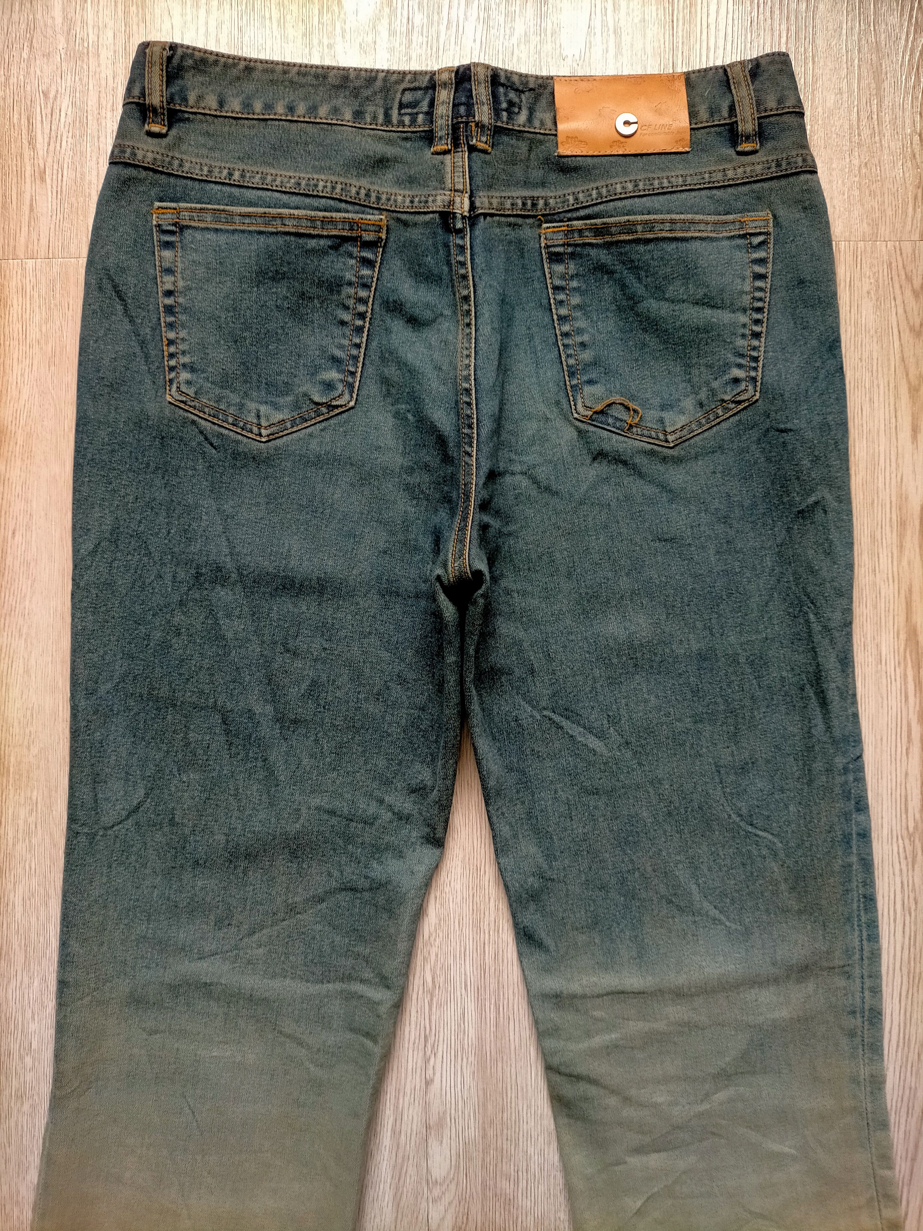 Hysteric Glamour × Japanese Brand Flare Jeans Cf line Embroidered Floral Low rise Stretch Size US 30 / EU 46 - 9 Thumbnail