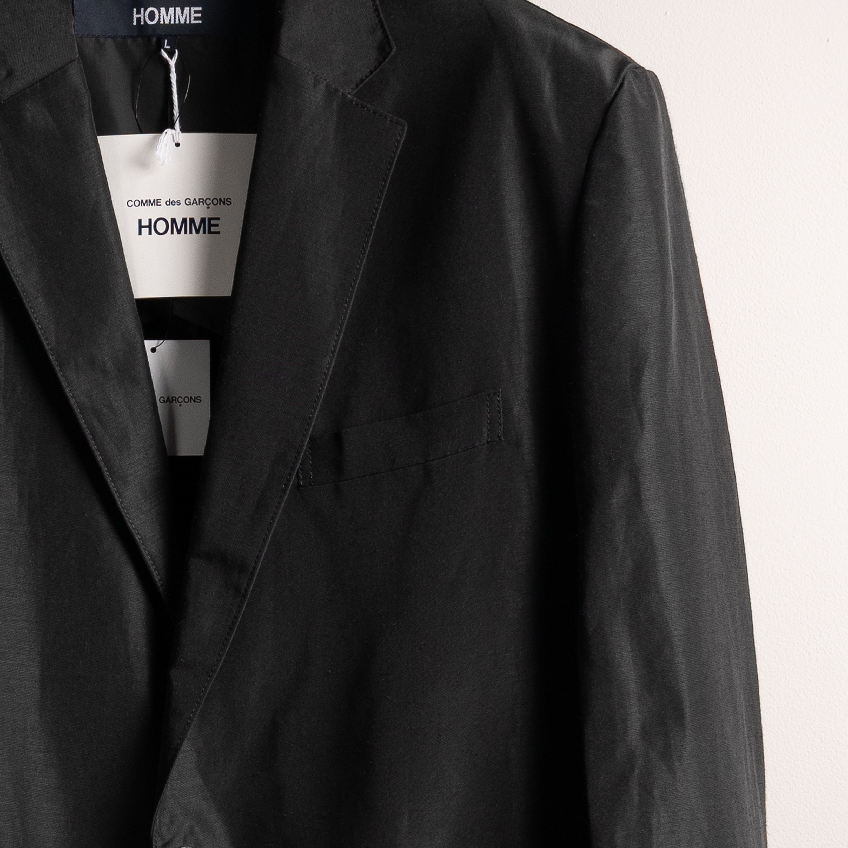 Comme des Garcons Homme Comme Des Garcons Homme SS25 Shimmer Technical Blazer Black Size US L / EU 52-54 / 3 - 8 Thumbnail