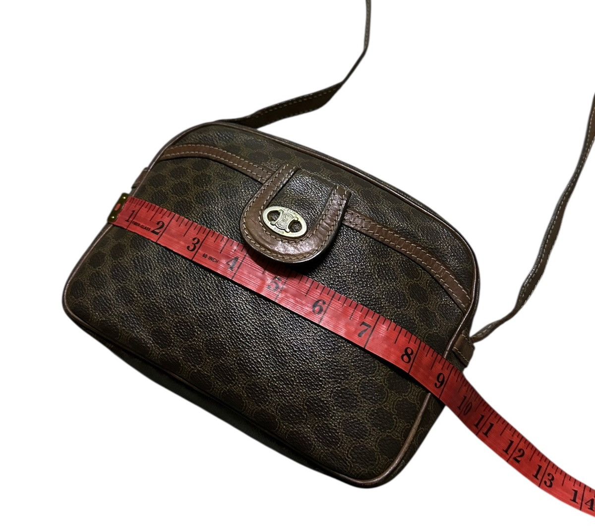 Celine vintage Celine Macadam monogram pattern shoulder bag Size ONE SIZE - 11 Thumbnail