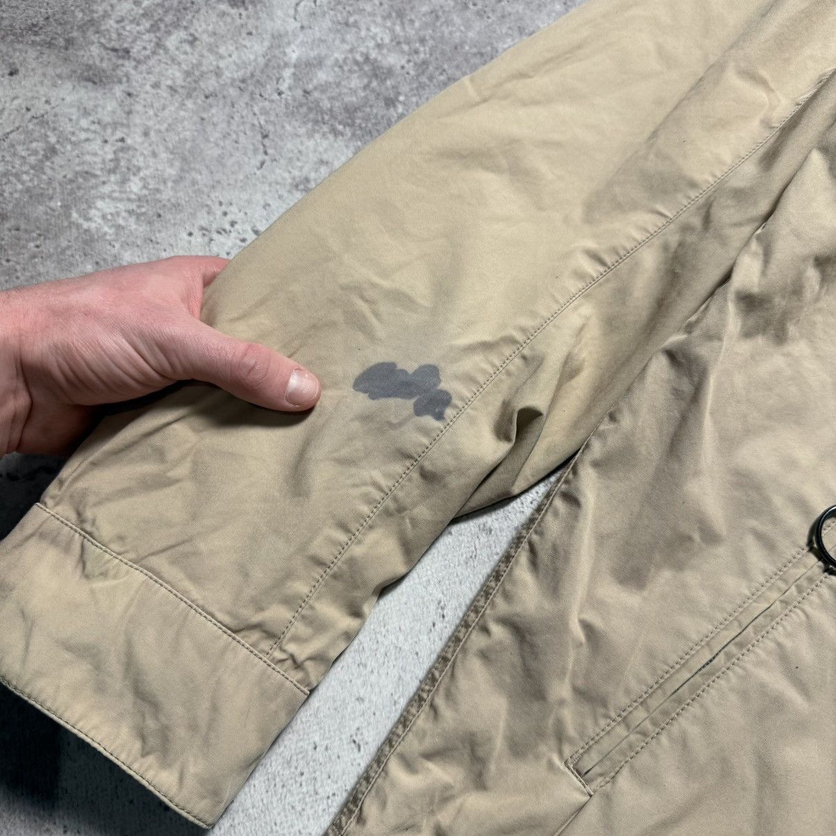 Prada Red Tab Reversible Gore Tex Black/Beige Nylon Jacket