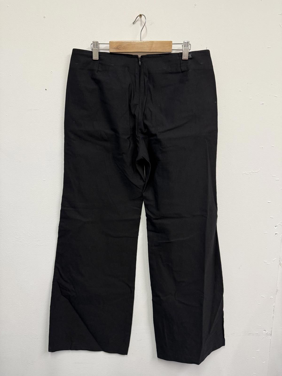 Other Calvin Klein Black Wide Leg Trousers W29 L33 Size US 29 - 4 Thumbnail