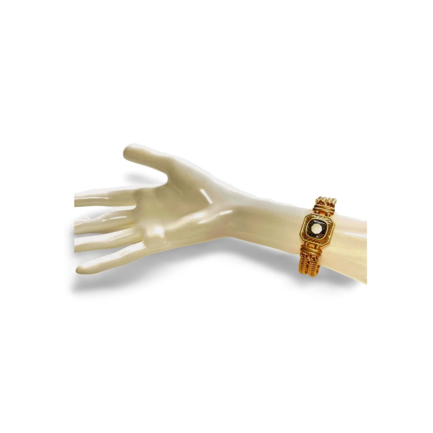 Lanvin Vintage Lanvin double golden chain bracelet with gunmetalic Size ONE SIZE - 2 Thumbnail
