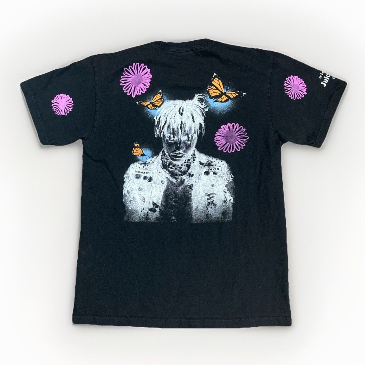 999 Club Juice WRLD Legends Butterfly Flower T-Shirt Black Size L Size US L / EU 52-54 / 3 - 2 Thumbnail