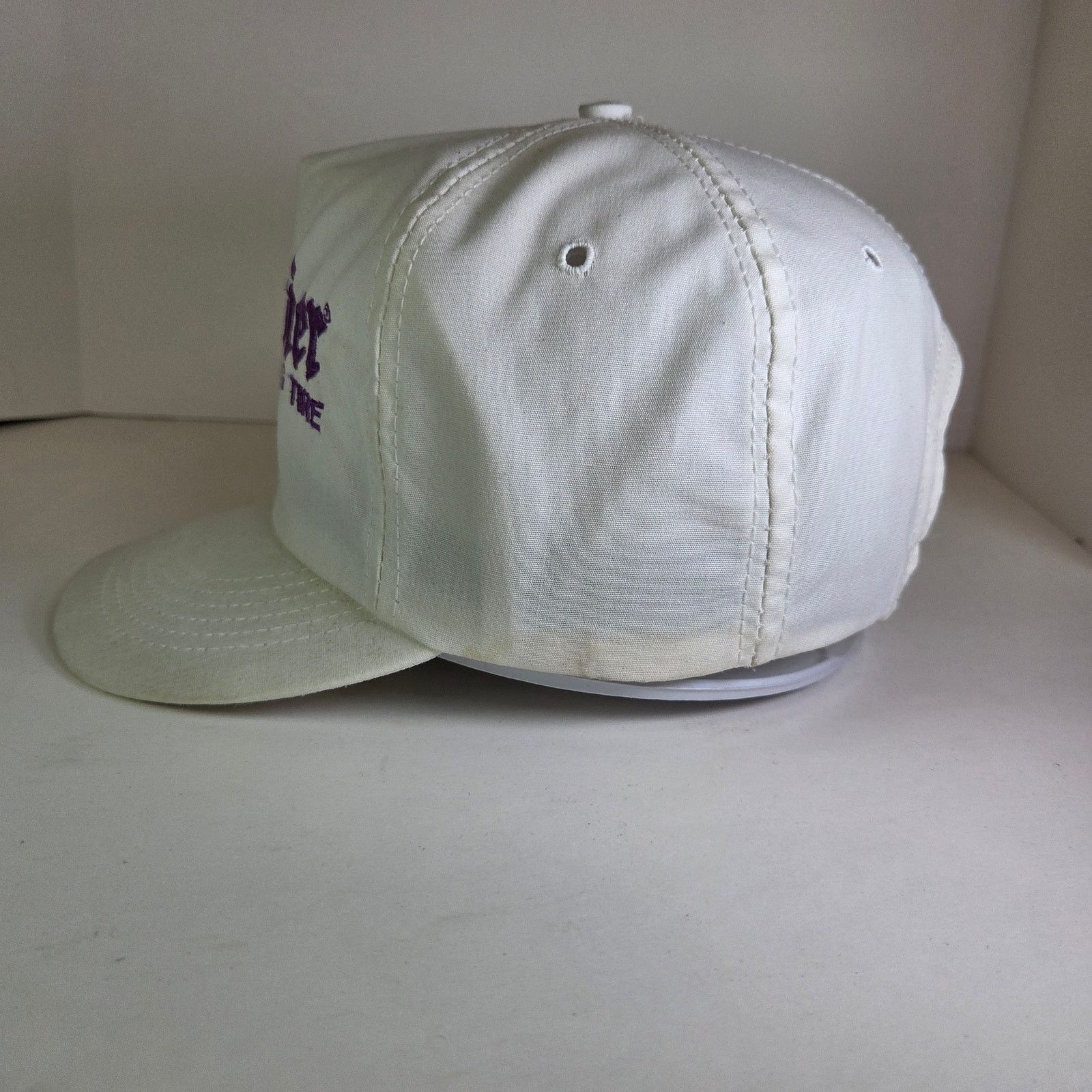 Other 1990s Hoosier Racing Tire Snapback Hat White Purple USA Size ONE SIZE - 2 Thumbnail
