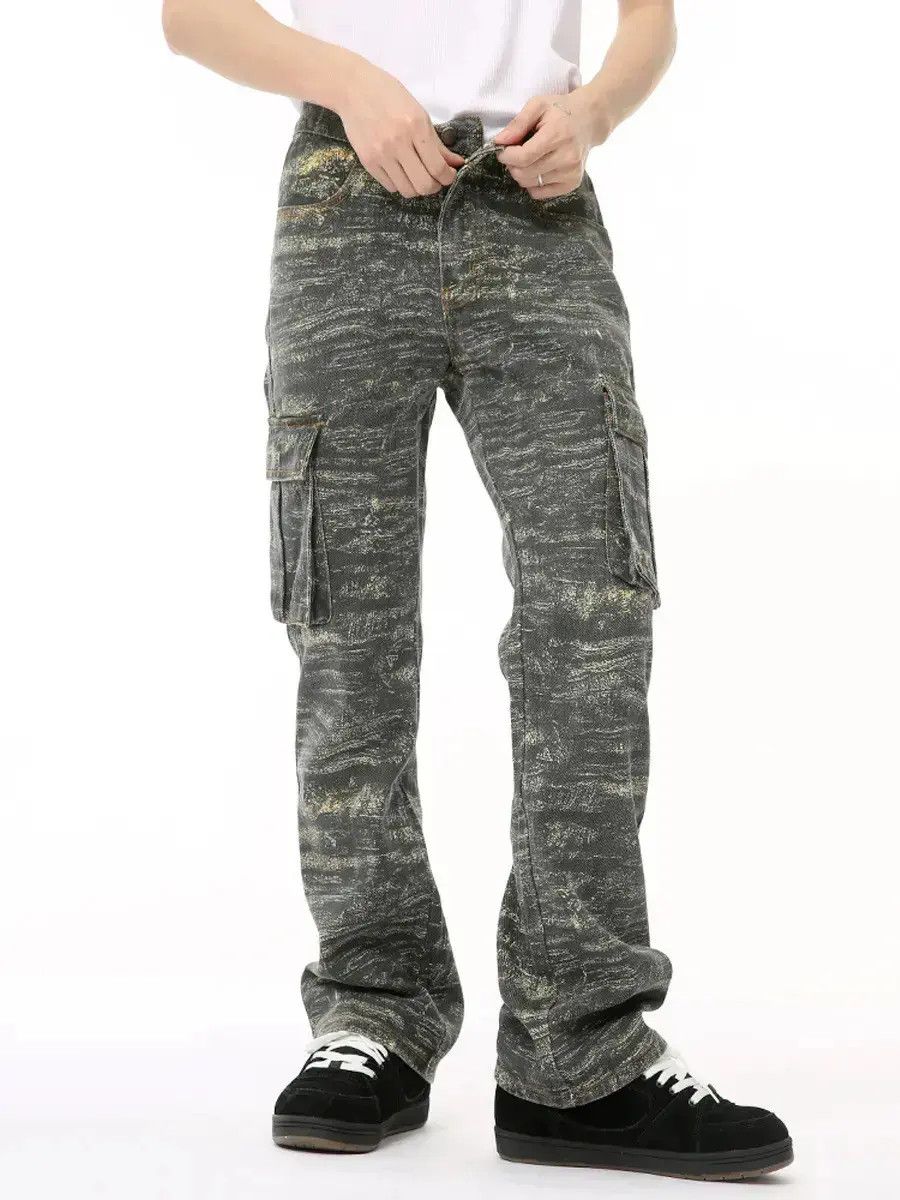 Japanese Brand Retro loose pocket camouflage jeans Size US 30 / EU 46 - 3 Thumbnail