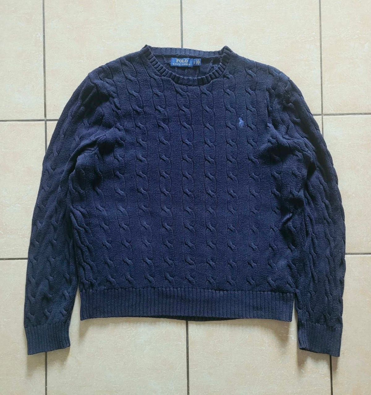 Pre-owned Polo Ralph Lauren X Vintage Polo Ralph Laurent Knited Sweater In Navy
