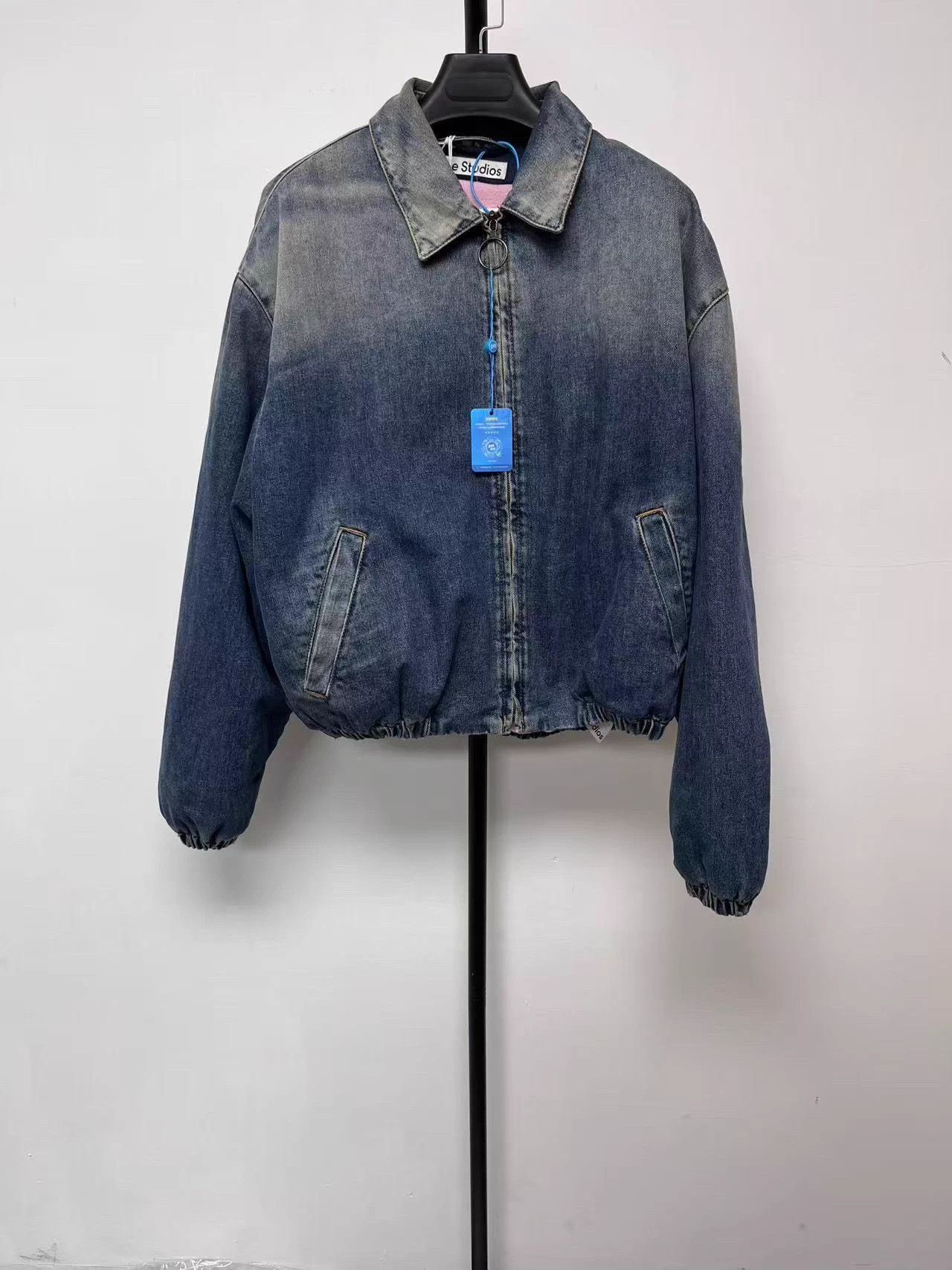 Acne Studios Acne Studios Padded Denim Relaxed Men's Mid Blue Jacket Size US S / EU 44-46 / 1 - 1 Thumbnail