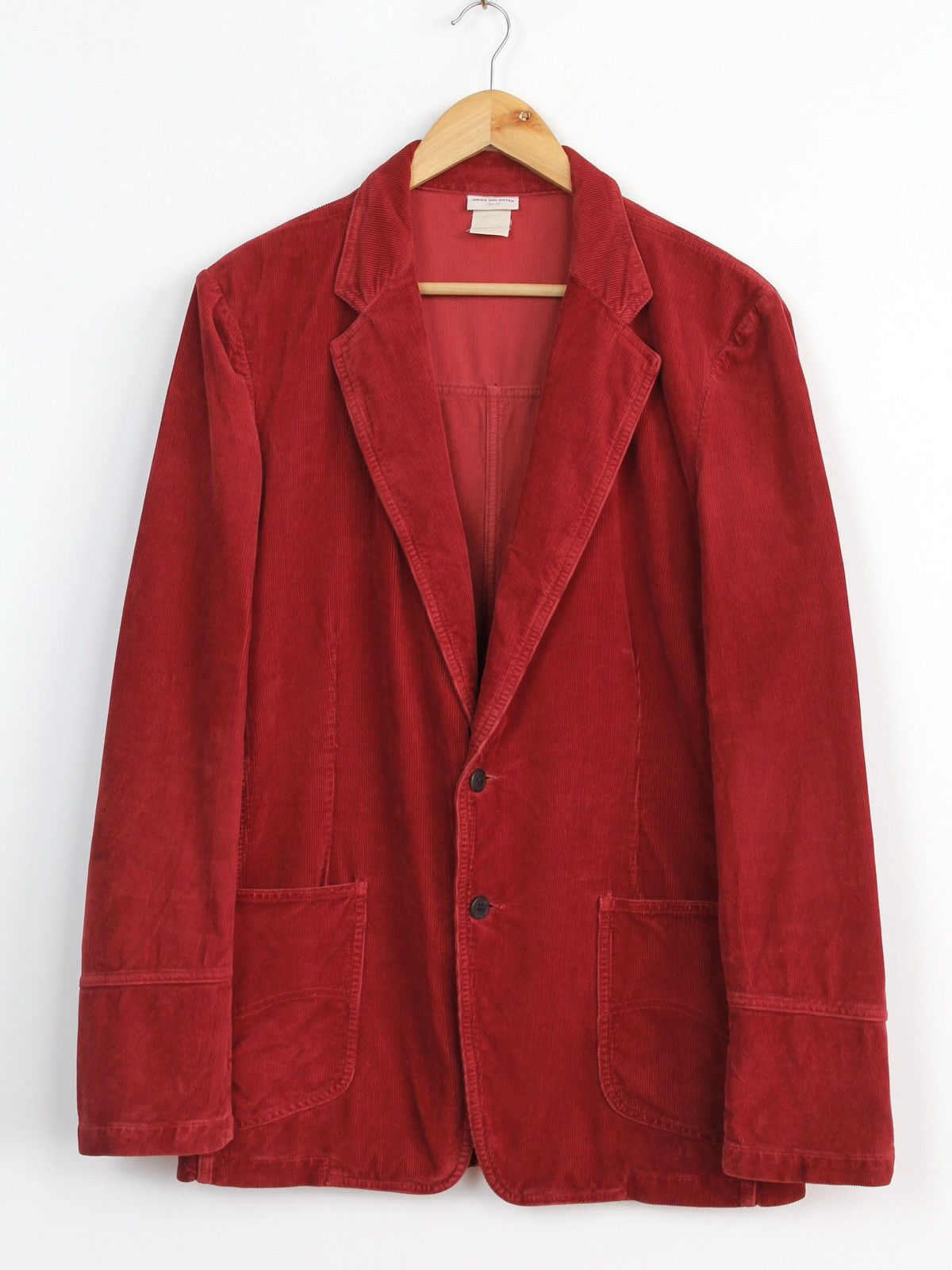 Dries Van Noten Dries Van Noten Vintage Velvet Red Blazer Jacket Size US M / EU 48-50 / 2 - 1 Thumbnail
