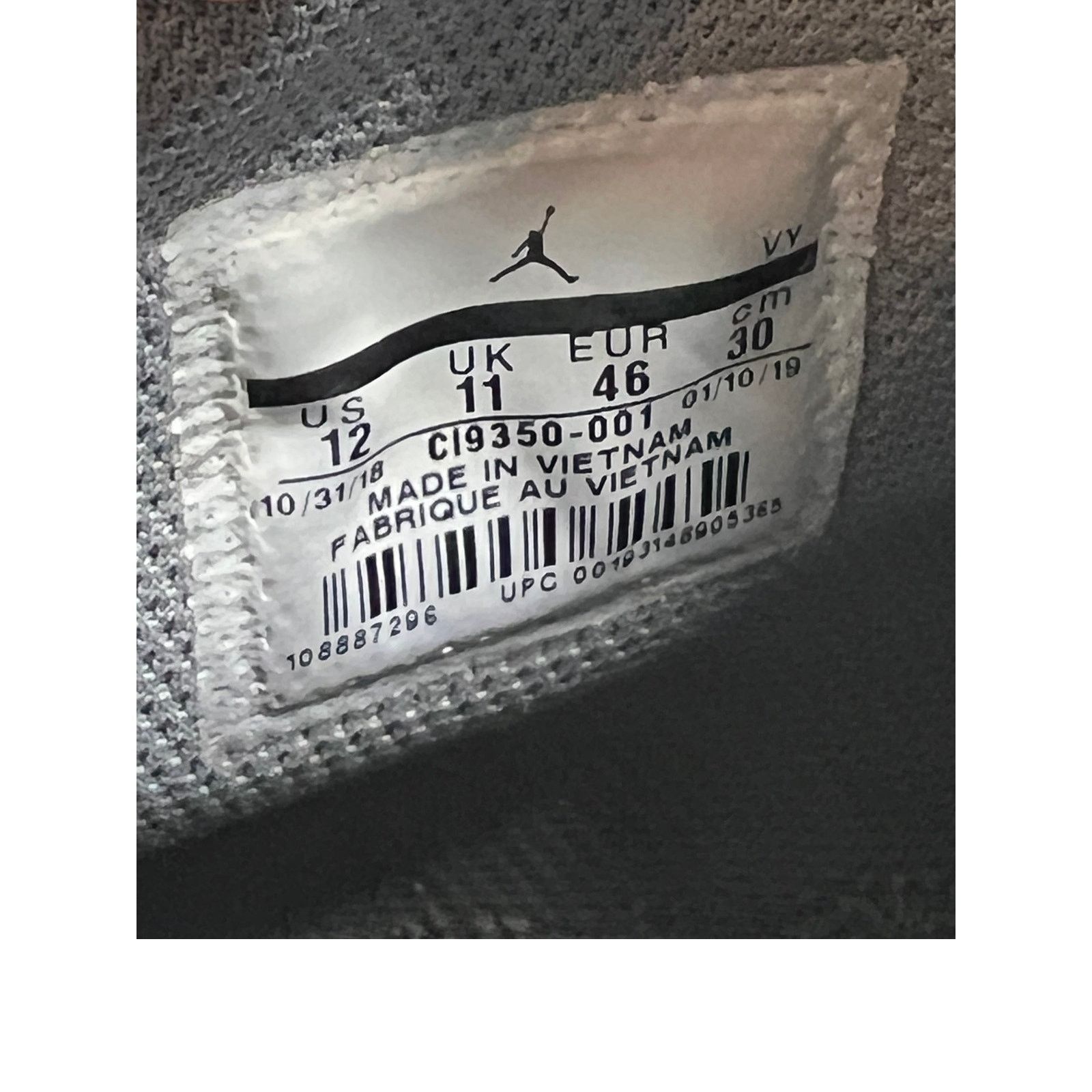 Nike Nike Jordan Executive Black Mens 12 CI9350-001 Size US 12 / EU 45 - 7 Thumbnail
