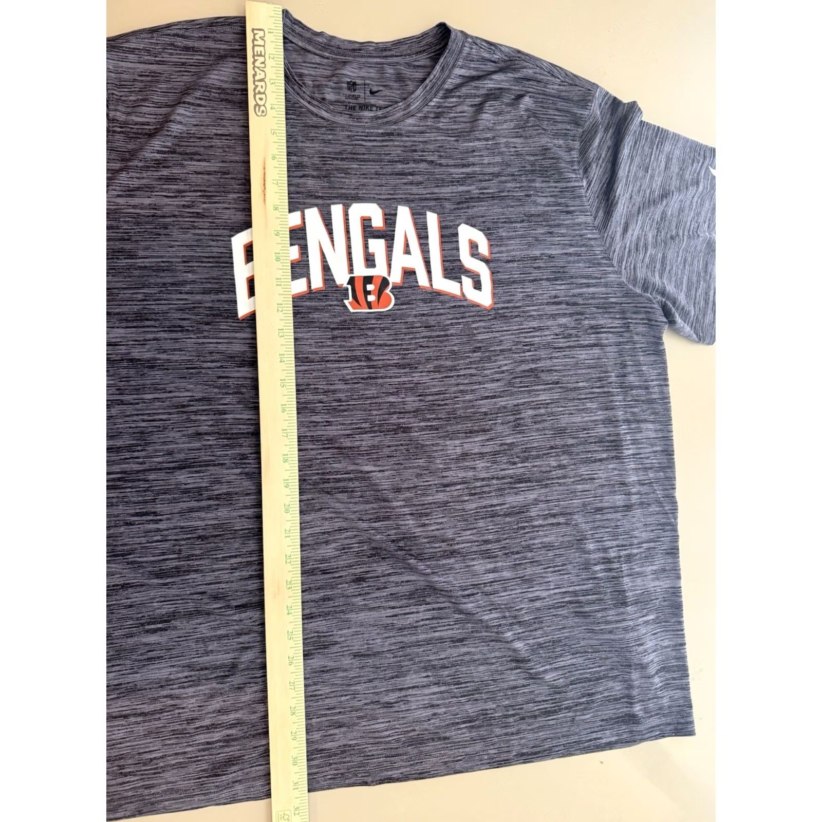 Nike Nike Cincinnati Bengals Football Shirt Mens 3XL Charcoal Gray Heather On Field Size US XXL / EU 58 / 5 - 8 Thumbnail