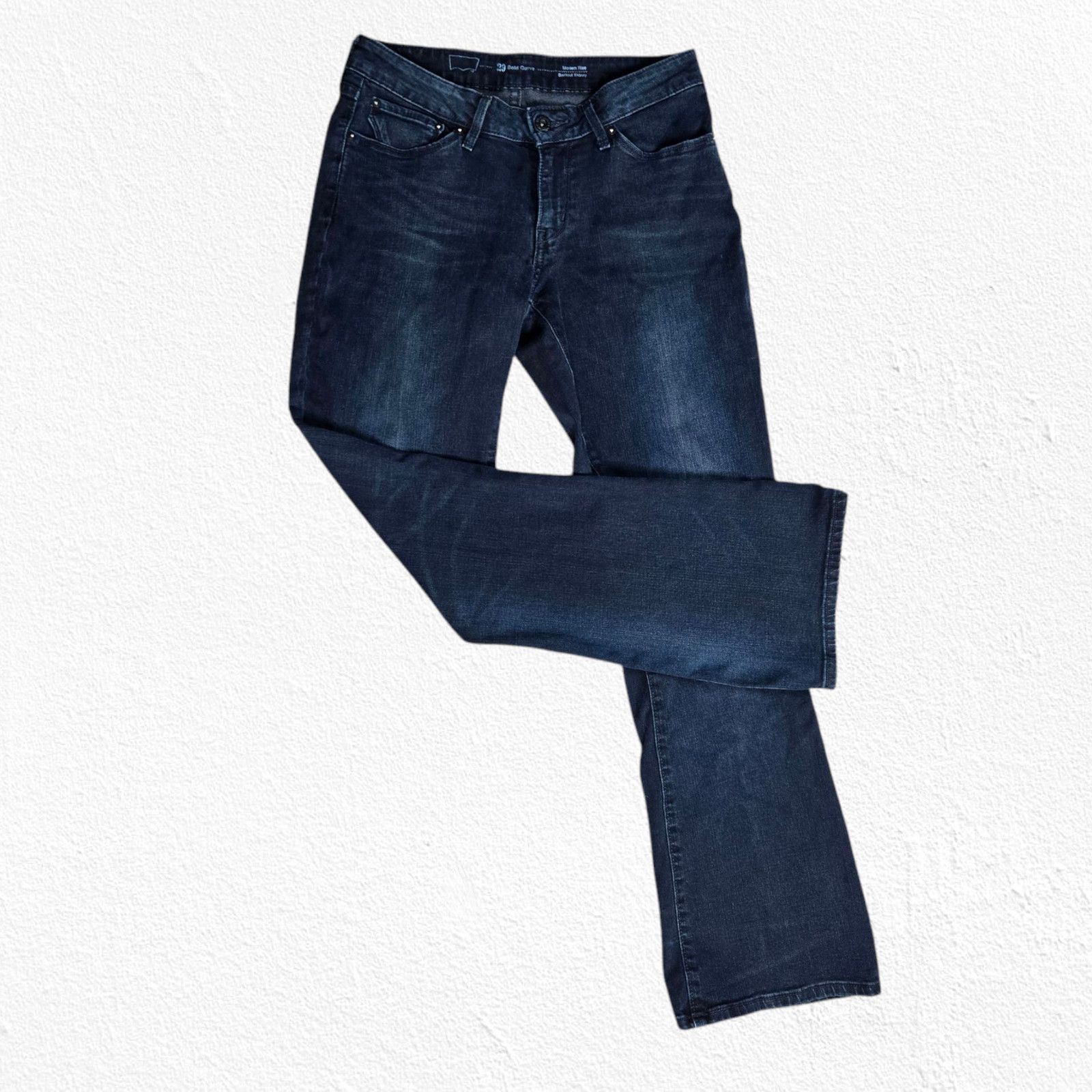 Levi's Levi's Dark Blue Bold Curve Bootcut Jeans Size 29 Size 29" - 2 Thumbnail