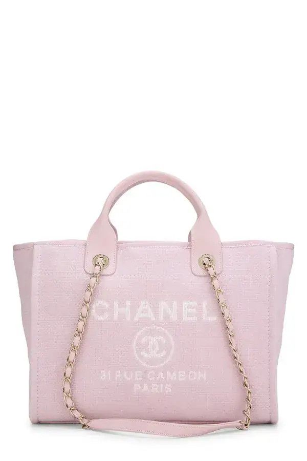 Chanel os11x0326 Size: OS / Deauville Small Tote Bag in Pink Size ONE SIZE - 1 Thumbnail