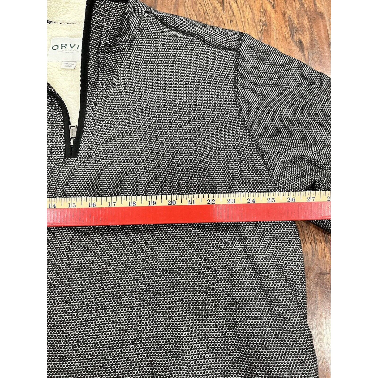 Orvis Orvis Men's Size 2XL Pullover Sweater Sherpa Lined Gray Size US XXL / EU 58 / 5 - 4 Thumbnail