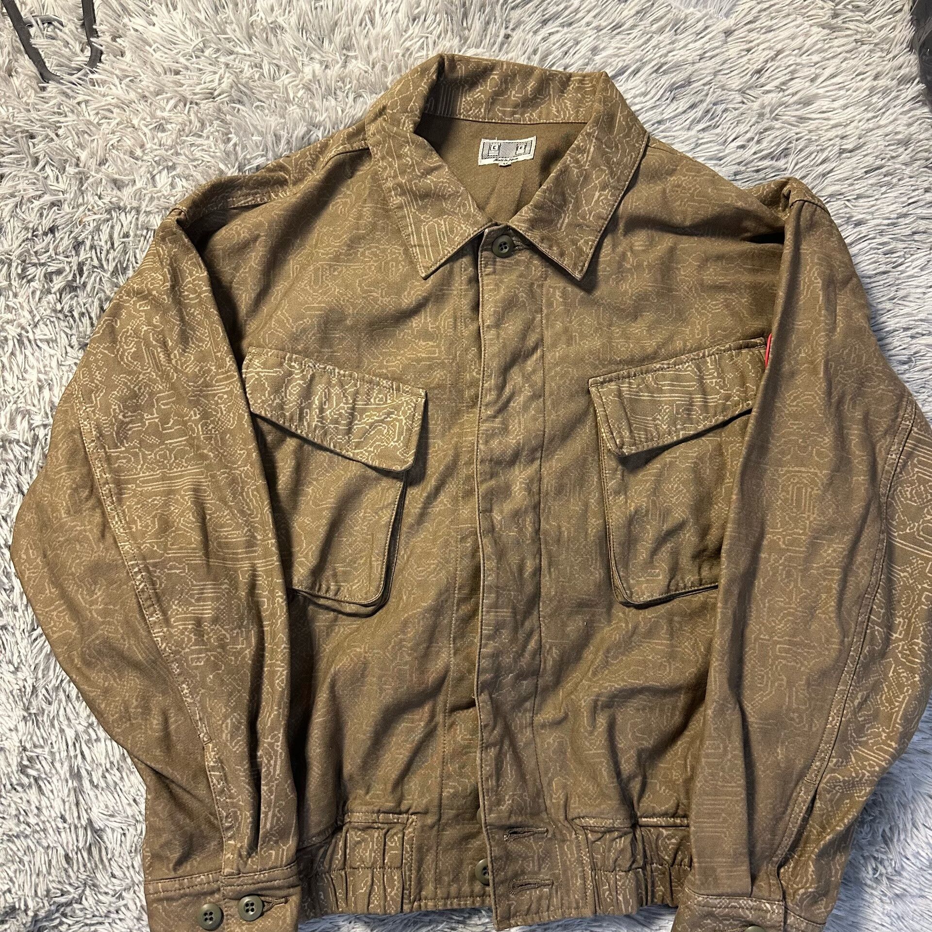 Cav Empt C.E/CAVEMPT Yellow Noise Jacket Size US M / EU 48-50 / 2 - 1 Thumbnail