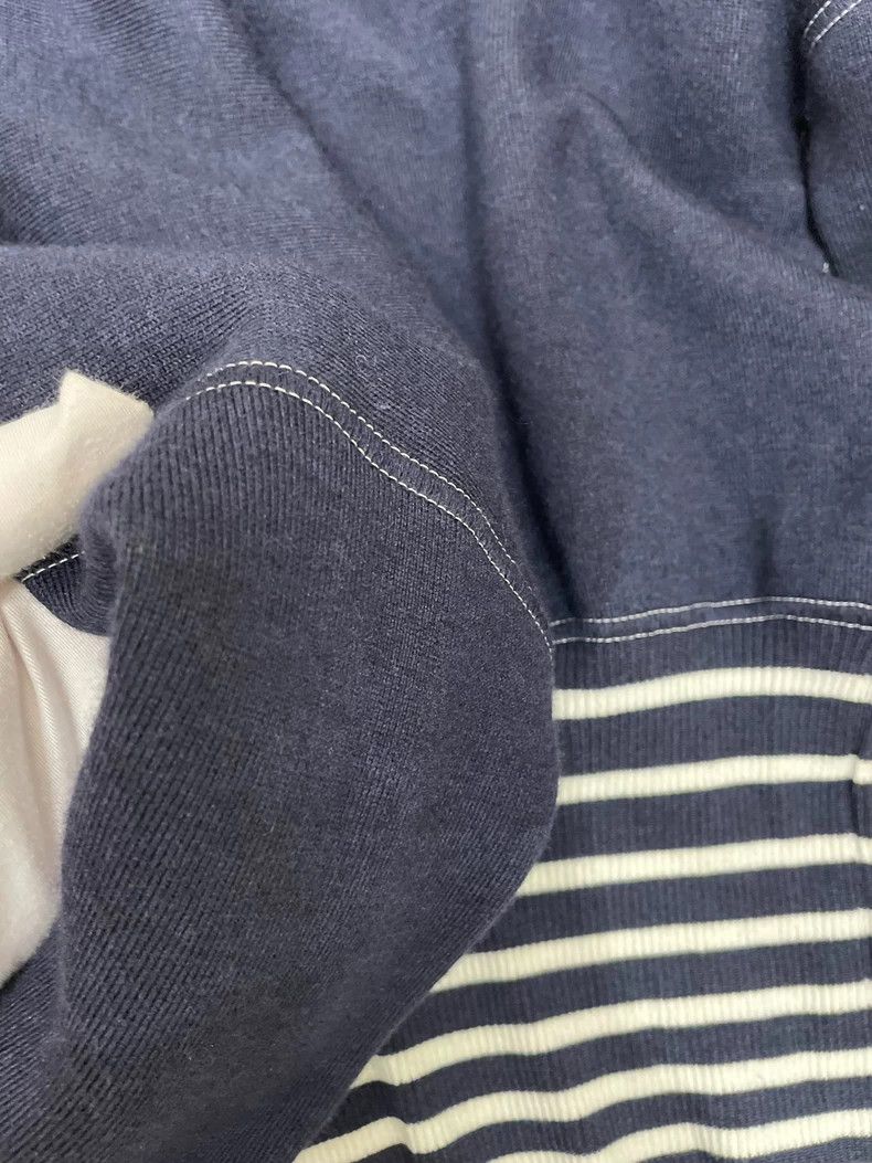 Loewe LOEWE Dark blue striped cotton knit sweater Size S / US 4 / IT 40 - 9 Thumbnail