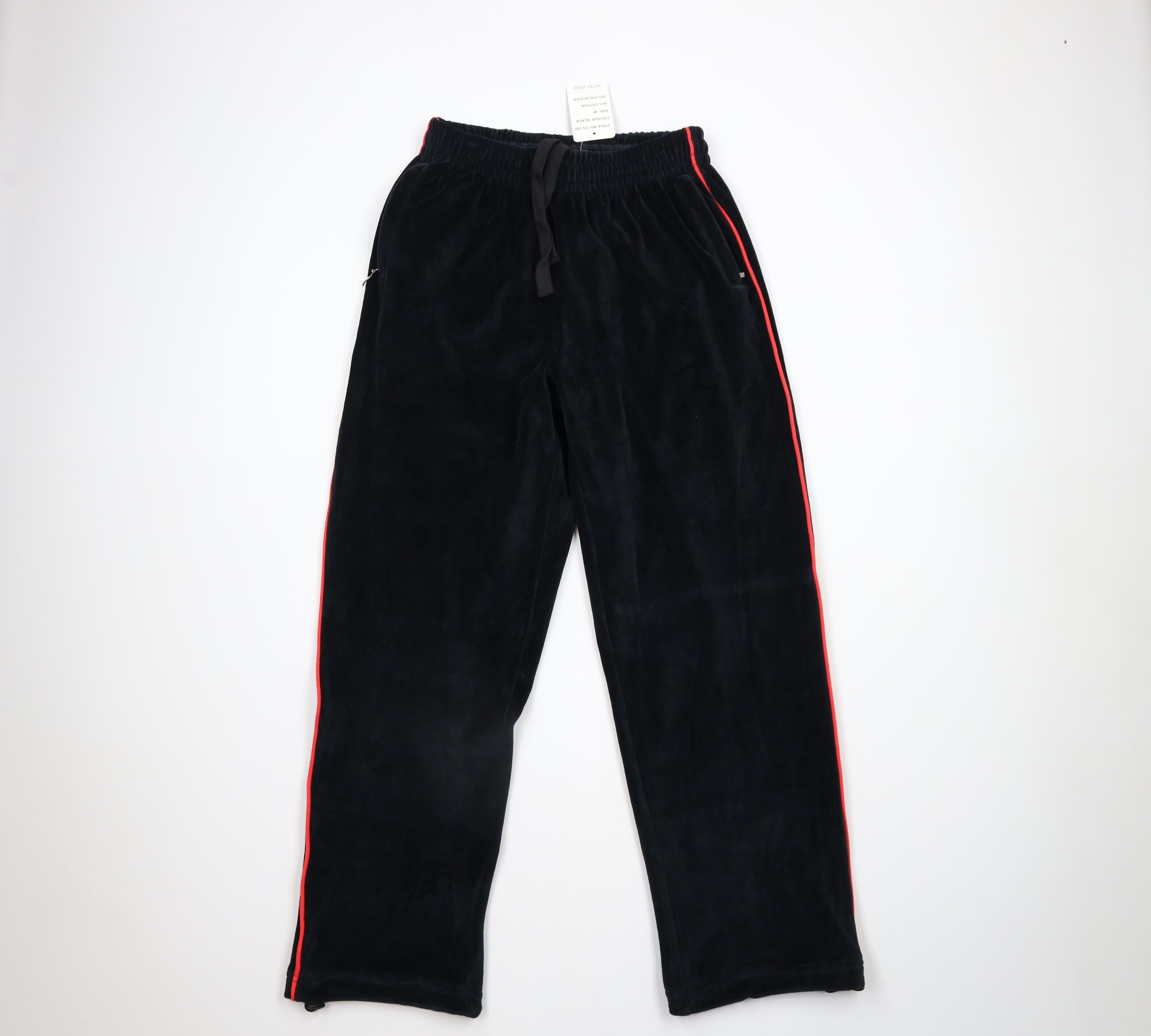 Vintage Deadstock Vintage Y2K Streetwear Velour Wide Leg Sweatpants Size US 34 / EU 50 - 1 Thumbnail