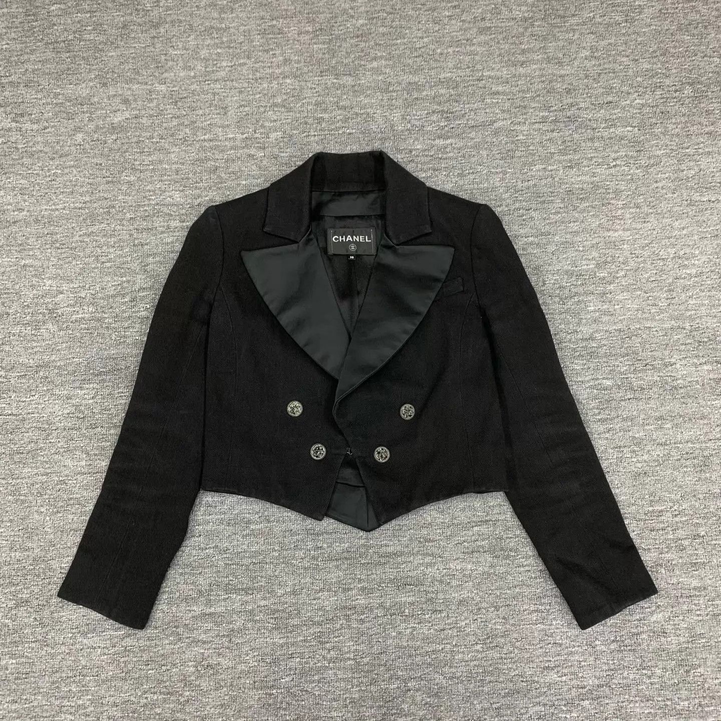 Chanel Chanel Black Short Jacket 38 95new Size S / US 4 / IT 40 - 1 Thumbnail