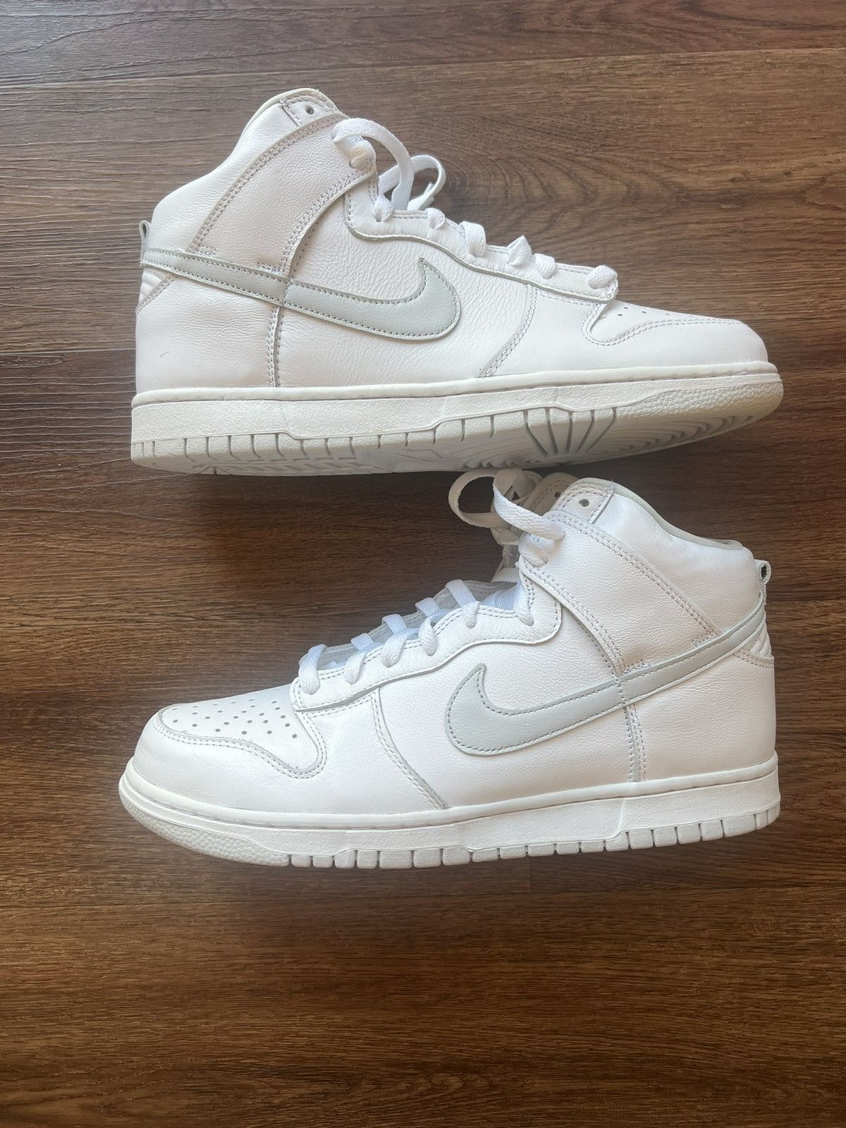 Nike Men’s Nike Dunk High Gray and White Sneakers Size US 10.5 / EU 43-44 - 1 Thumbnail