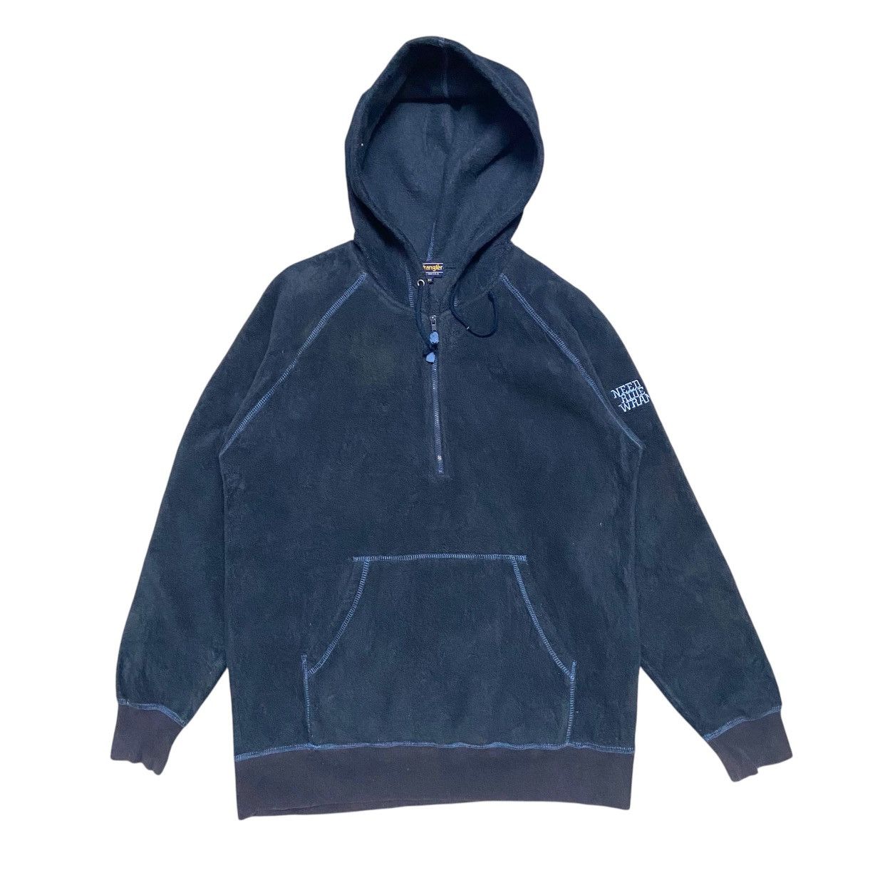 Vintage × Wrangler Vintage Wrangler Halfzip Fleece Hoodie Size US M / EU 48-50 / 2 - 2 Thumbnail