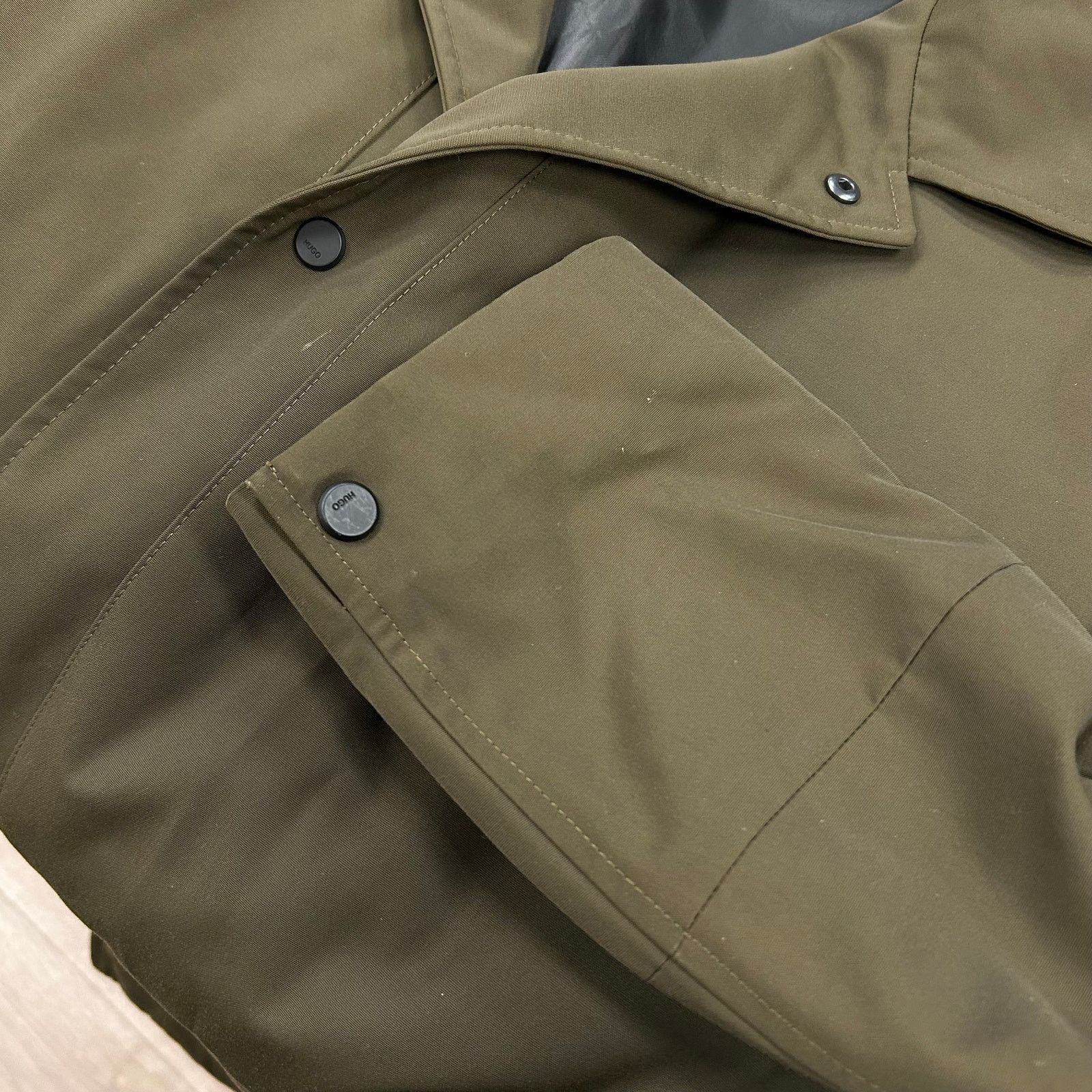 Hugo Boss Hugo Boss Green Lonmg Trench Winter Jacket Coat size Xl B5 Size US XL / EU 56 / 4 - 4 Thumbnail