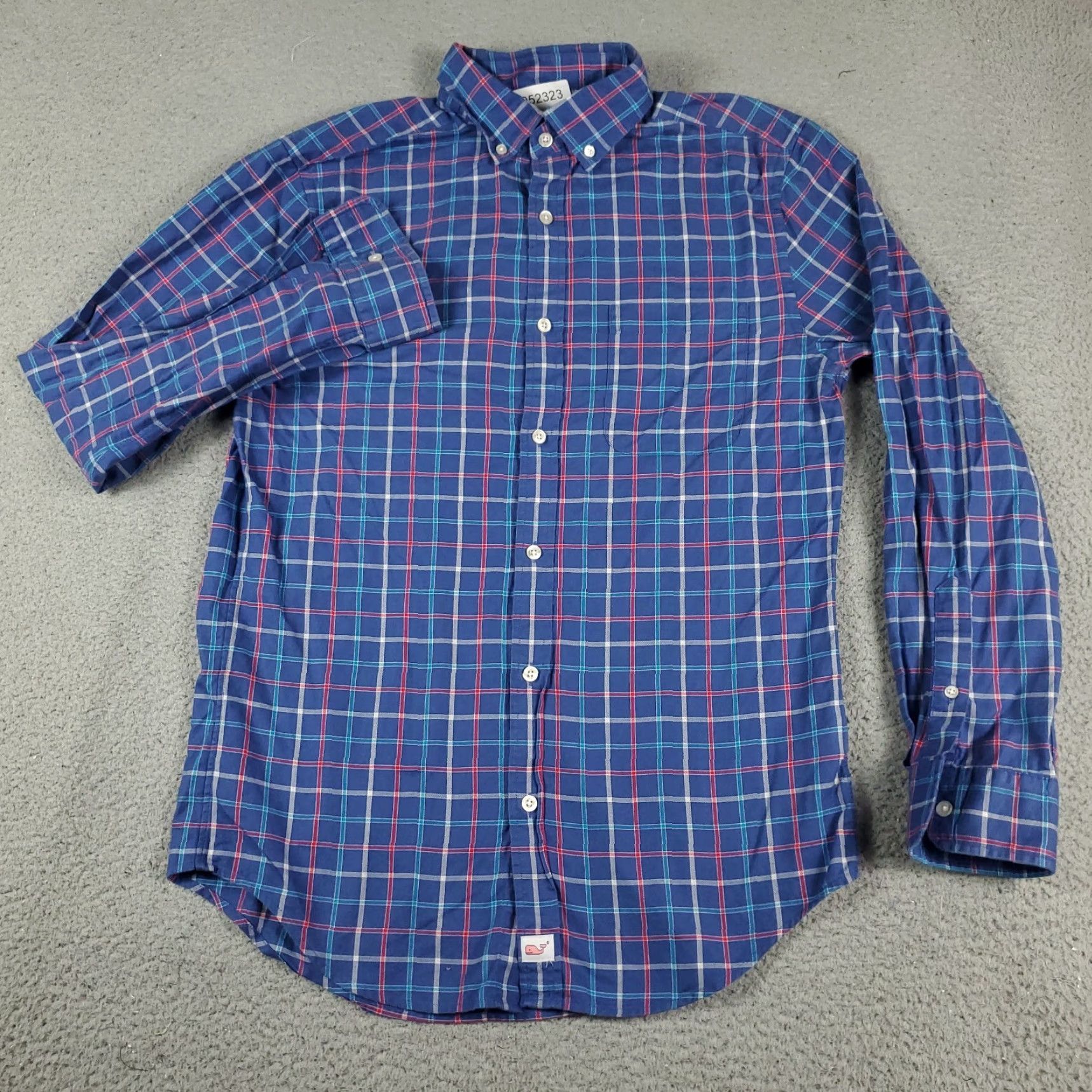 Vineyard Vines Vineyard Vines Shirt Mens Small Blue Plaid Casual Button Up Long Sleeve Size US S / EU 44-46 / 1 - 2 Thumbnail