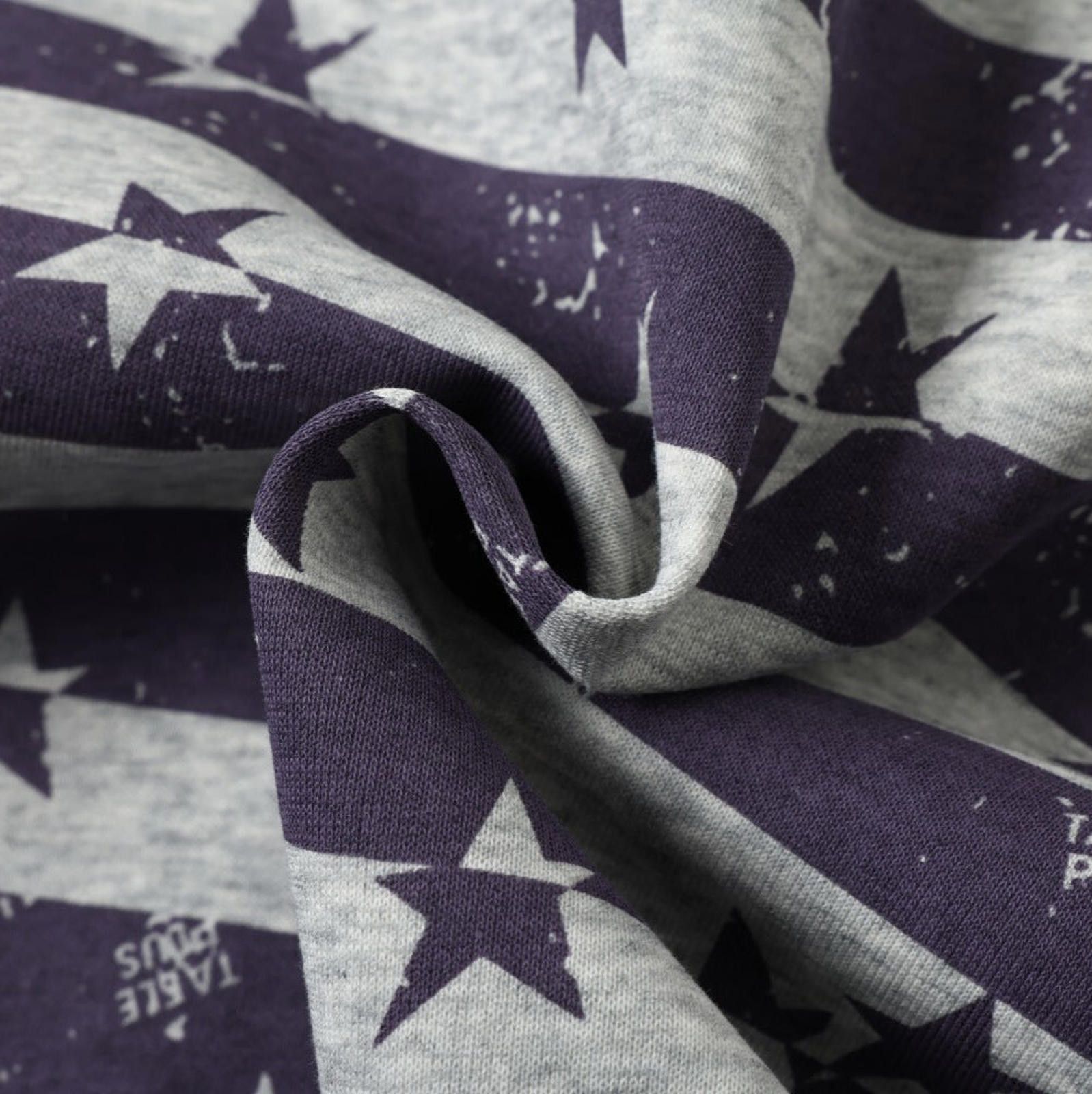 Other Gray Star Print Striped Zip-Up Hoodie Size US M / EU 48-50 / 2 - 2 Thumbnail