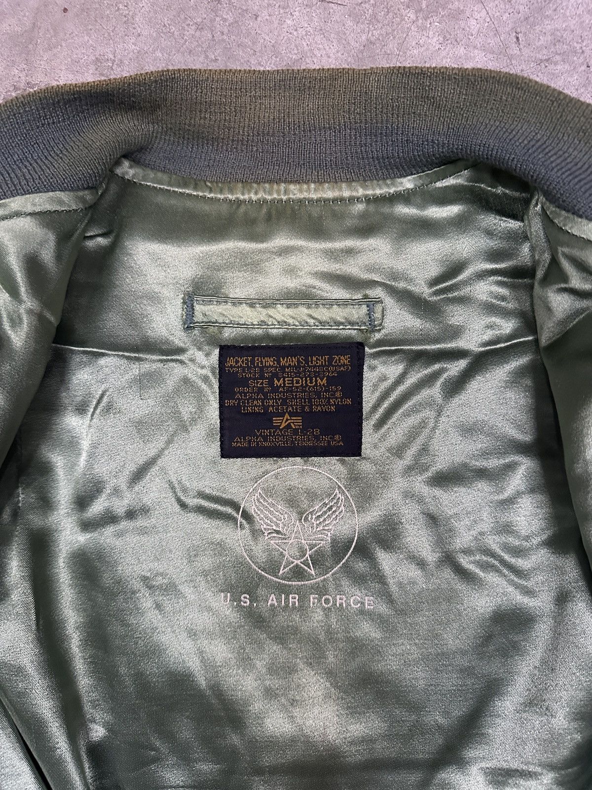 Alpha Industries × Vintage Vintage L-2B Alpha Industries Us Air Force Flight Jacket Size US M / EU 48-50 / 2 - 11 Thumbnail