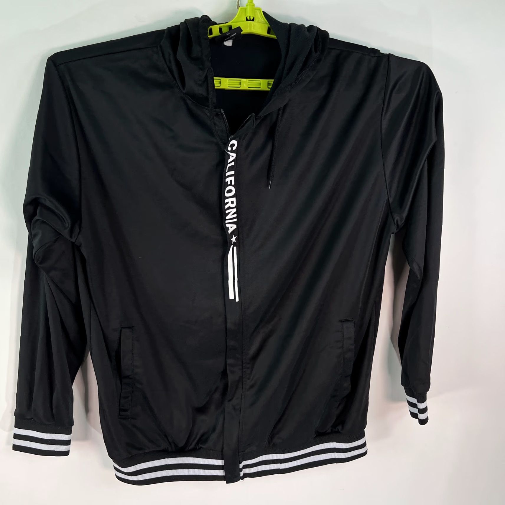 Vintage Deluxe Hoodie Mens Full Zip Black California Long Sleeves Size XL Original Size US XL / EU 56 / 4 - 2 Thumbnail