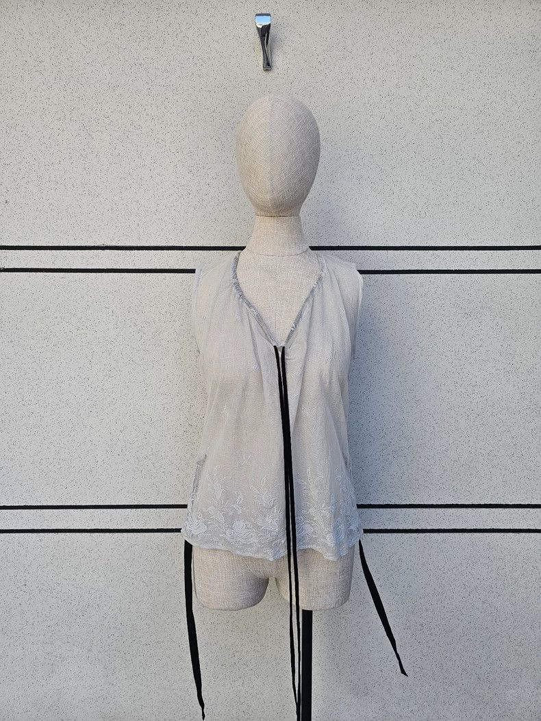 Ann Demeulemeester Ann Demeulemeester Women's lace vest inside Size M / US 6-8 / IT 42-44 - 5 Thumbnail