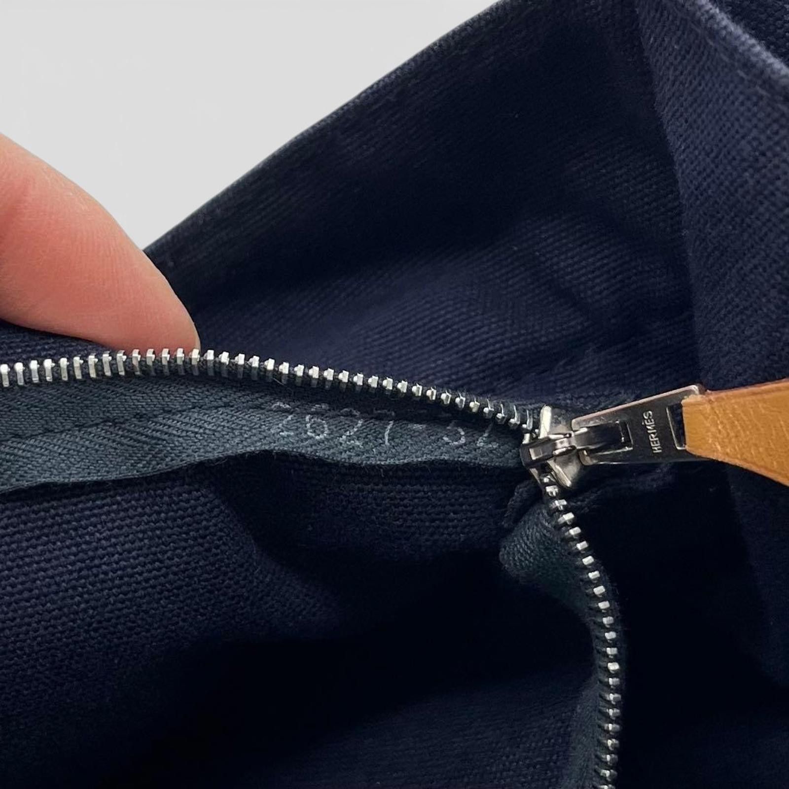 Hermes Hermès - Navy Canvas Tote Bag Size ONE SIZE - 9 Thumbnail
