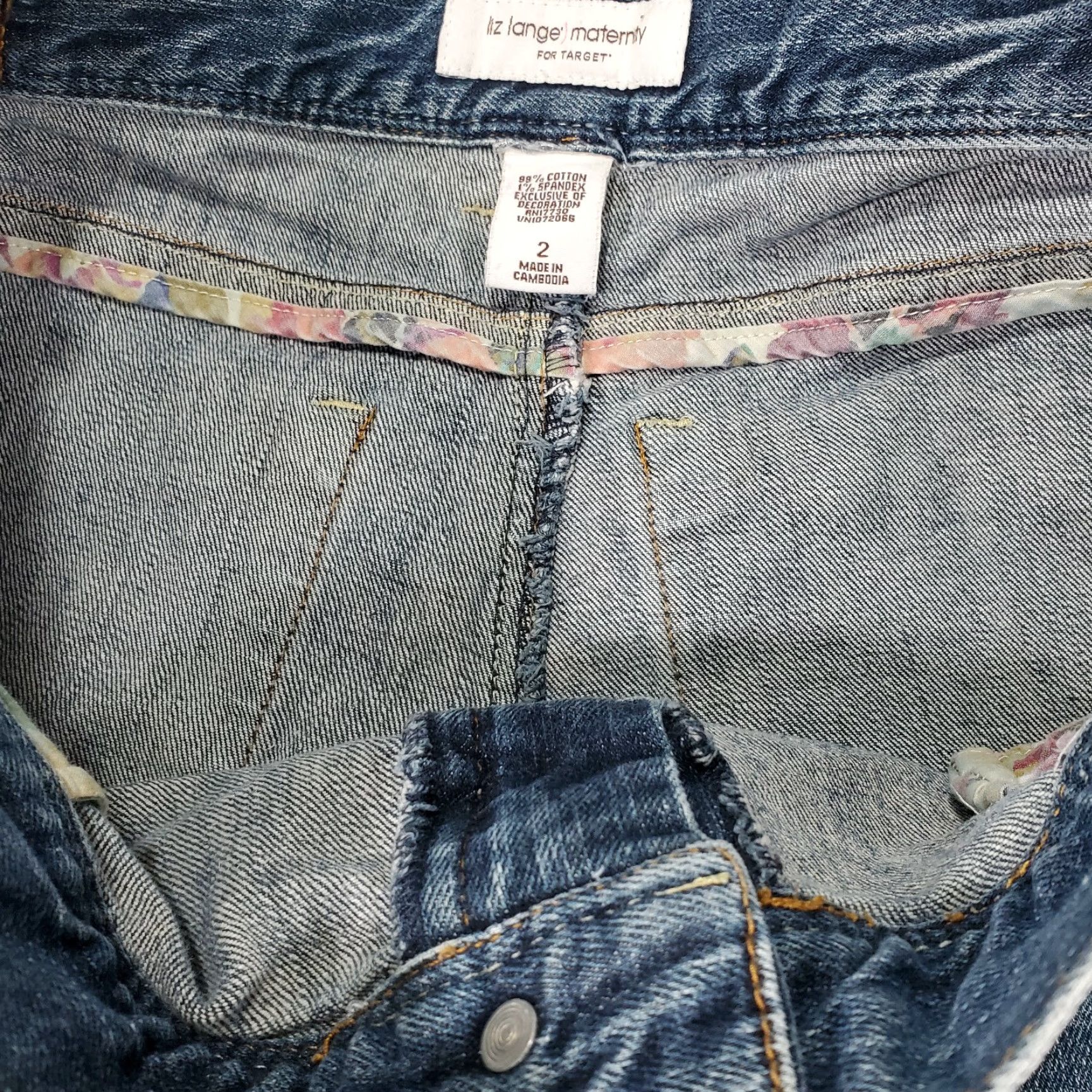 Vintage Liz Lange Misses Maternity Jeans Size 2 Pants Straight Size 26" / US 2 / IT 38 - 7 Thumbnail