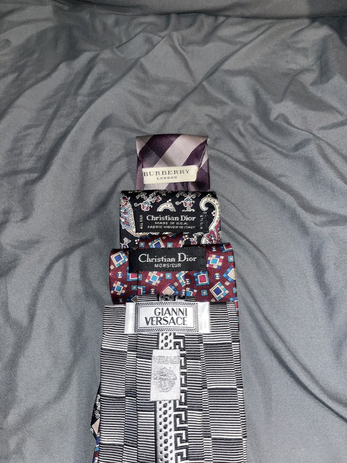 Versace Designer Ties 1 Versace 2 Dior 1 Burberry Size ONE SIZE - 1 Thumbnail