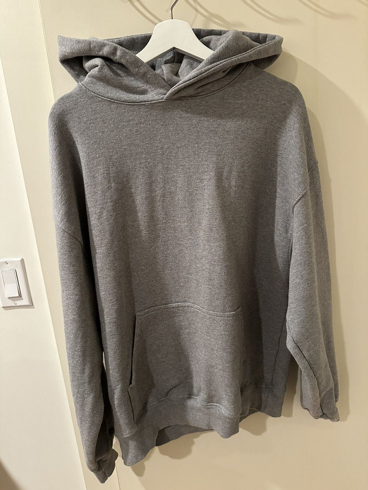 Other Velour Garments Ash Gray Pullover Hoodie 600 GSM - Large Size US L / EU 52-54 / 3 - 1 Thumbnail